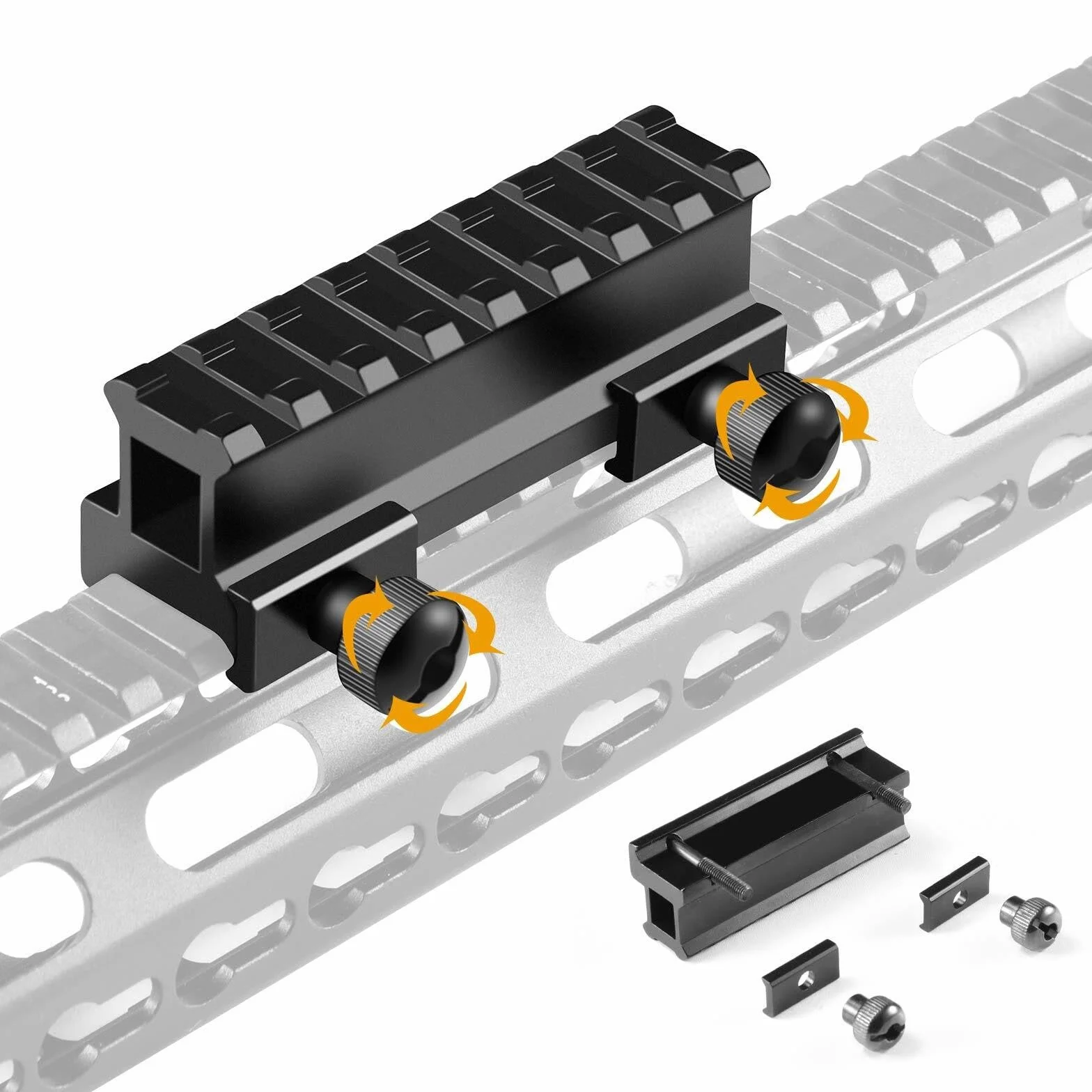 Aluminiowych Stopów Picatinny Riser Mounts 1-calowy Wysoki Profil 1/2-calowy Niski Profil 8 Gniazd