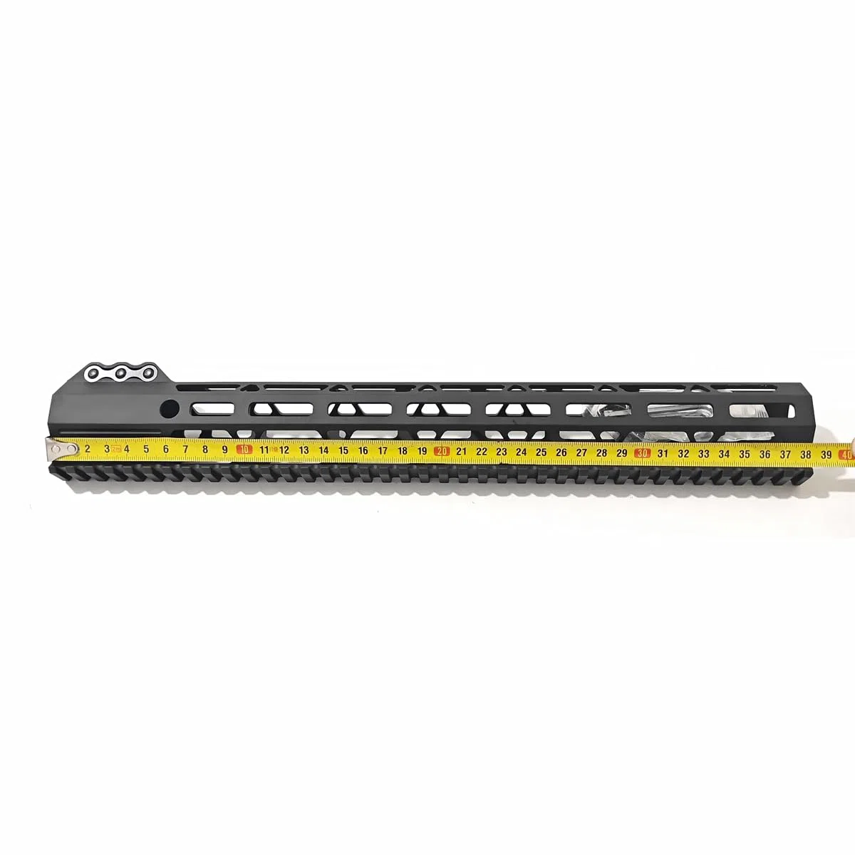 Metal 7 cali 9 cali 10 cali 12 cali 13,5 cala 15 cali AR15 Free Float for M-lok Kompatybilny Handguard for Hunting Trail Rifle Scope Mount w/Steel Nut (czarny) 15 cali)
