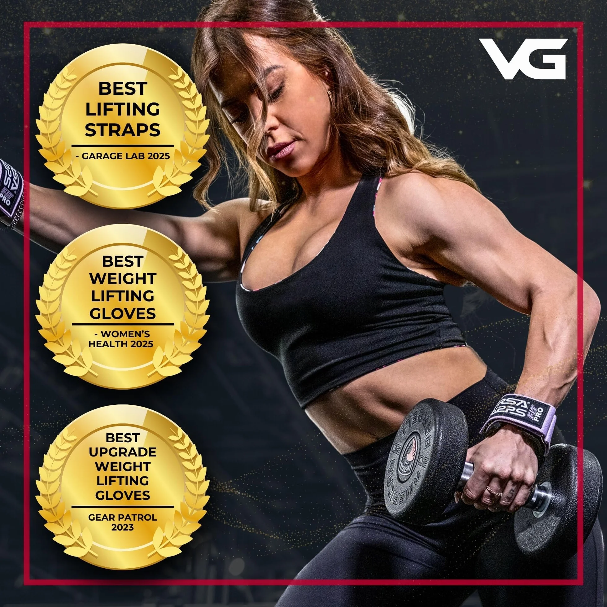 Versa Gripps Fit Pro paski na nadgarstek dla sportowców brzoskwiniowe bellini S/M