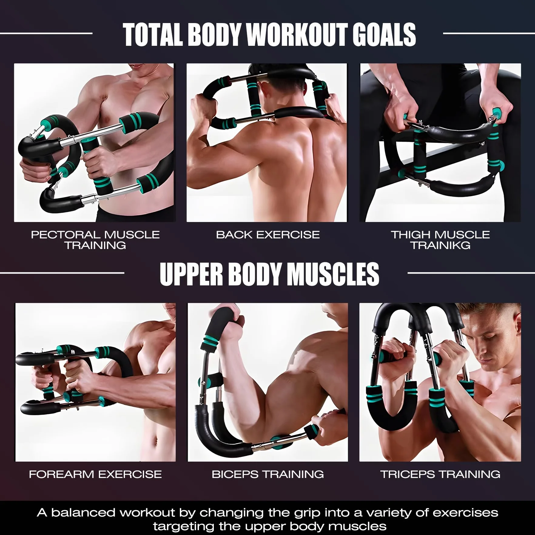 Twister Armtrainer, regulowany trener ramion i klatki piersiowej z oporem 30 kg - 40 kg, przenośny wiosenny przyrząd fitness do treningu domu/biura/podróży