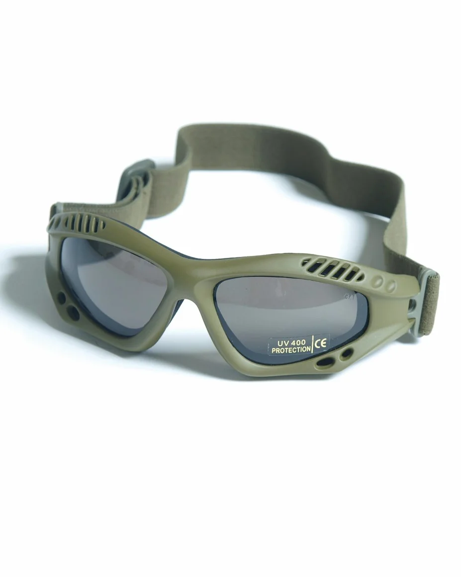 Mil-Tec Męskie Commando Air Pro Army 15615301 Gogle, Oliwkowy