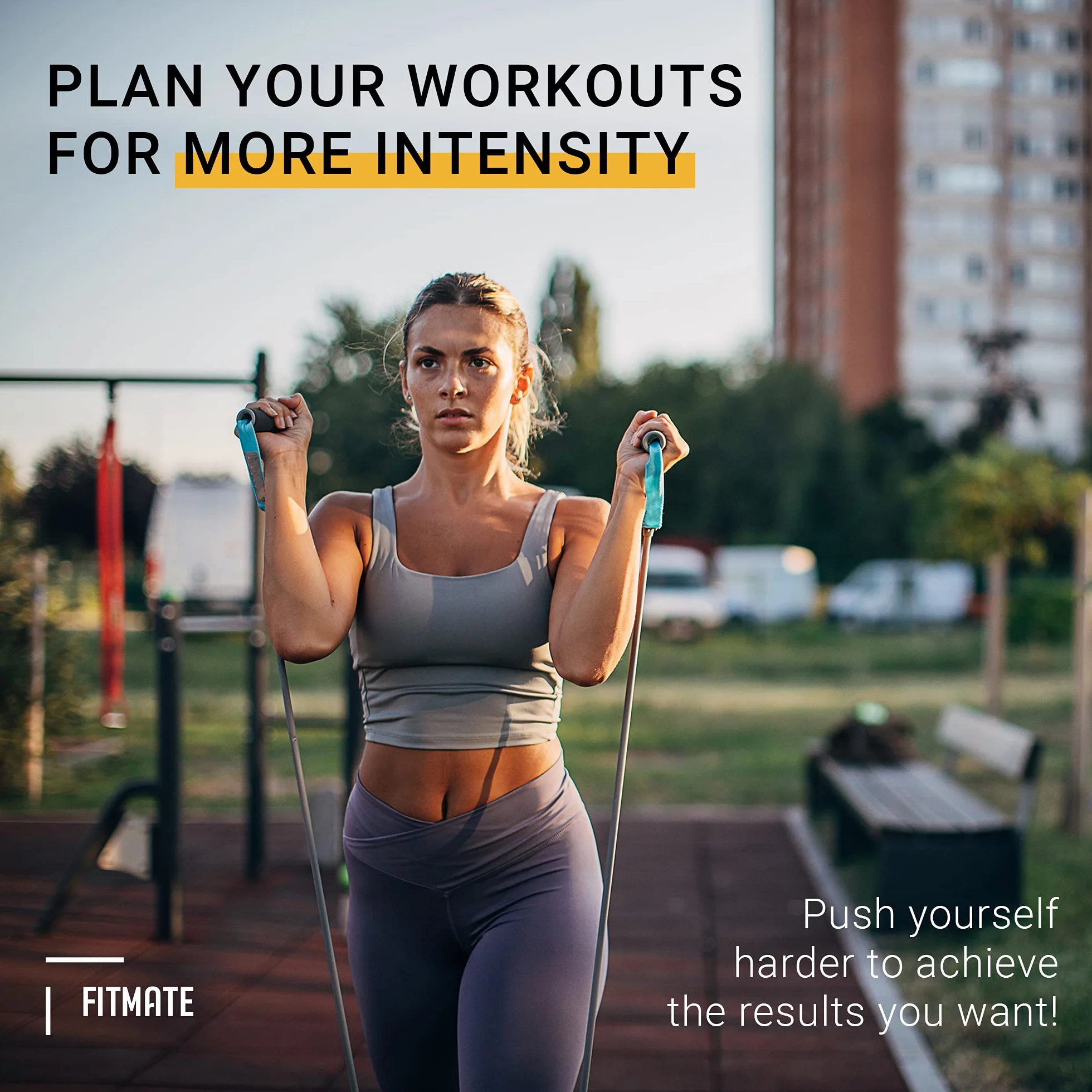 PosterMate - FitMate zestaw plakatów treningowych, 8 sztuk, hantle, sztanga, kettlebell i wiele innych rutynowych treningów gimnastycznych z bezpłatnymi ciężarami (51 x 76 cm)