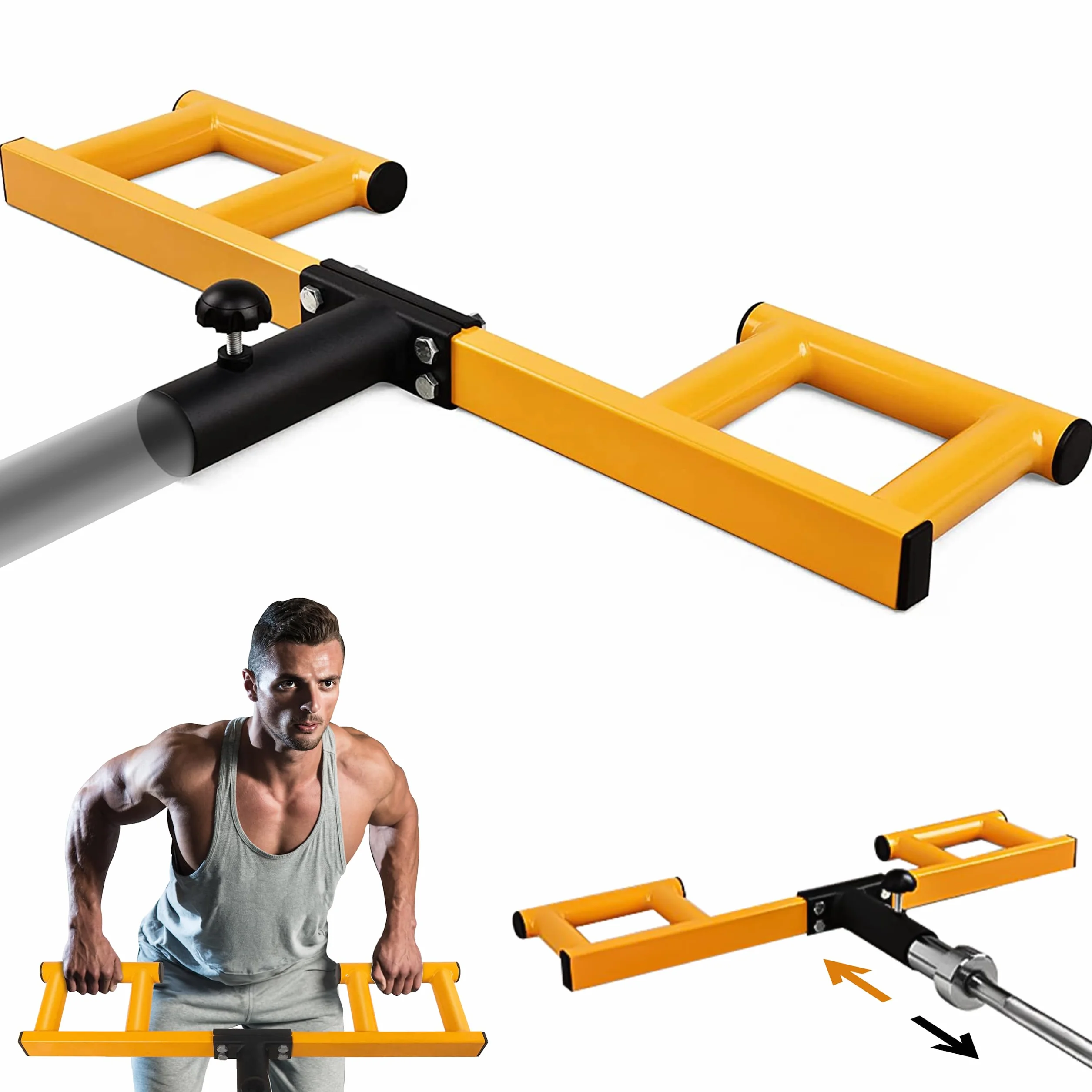 Yes4All Viking nasadka do sztangi olimpijskiej 5 cm 3 pozycje chwytu