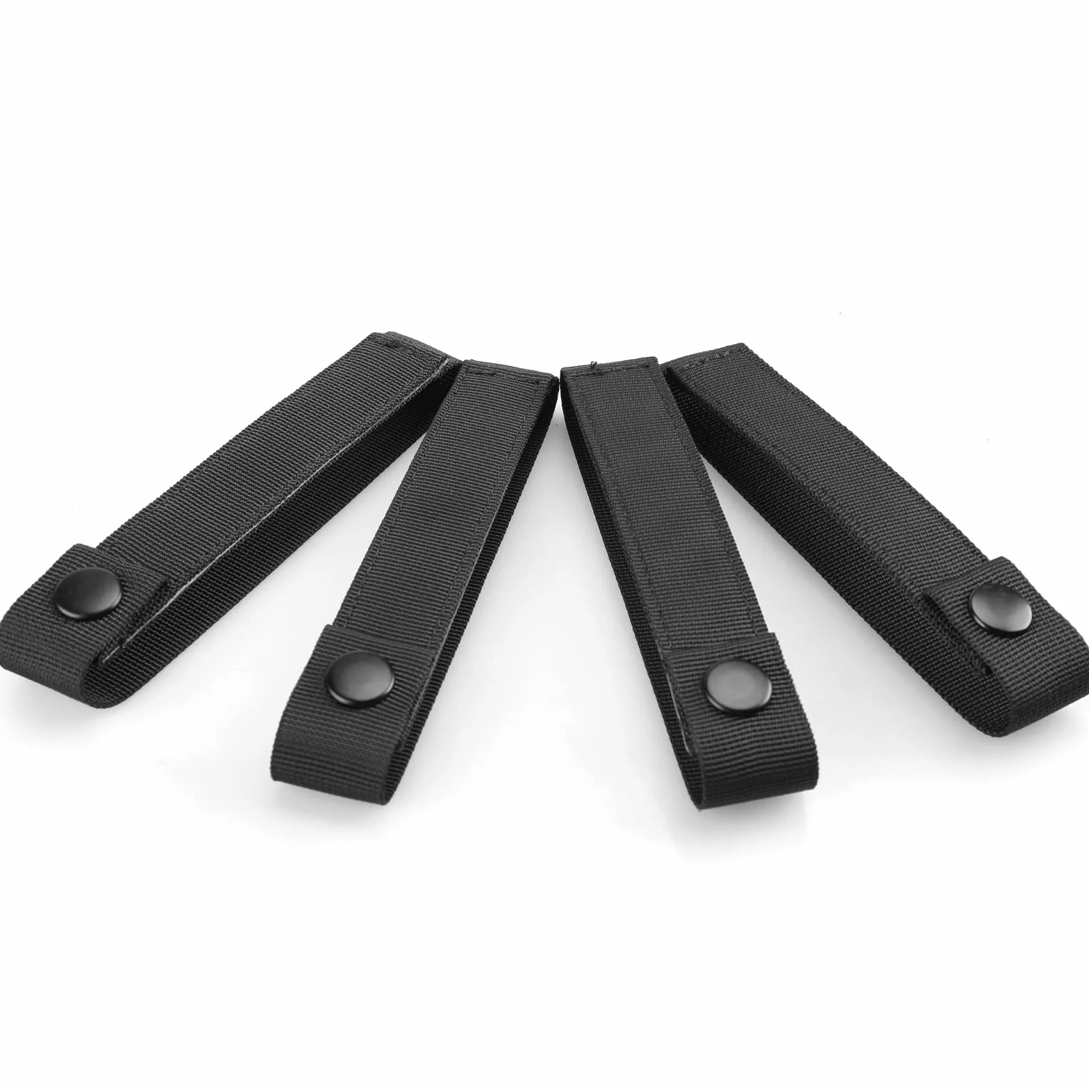 WYNEX Molle Strap 15 cm, taktyczny pasek Molle Molle, pasek na zatrzask, nylonowe paski na kciuki, 4 opakowania