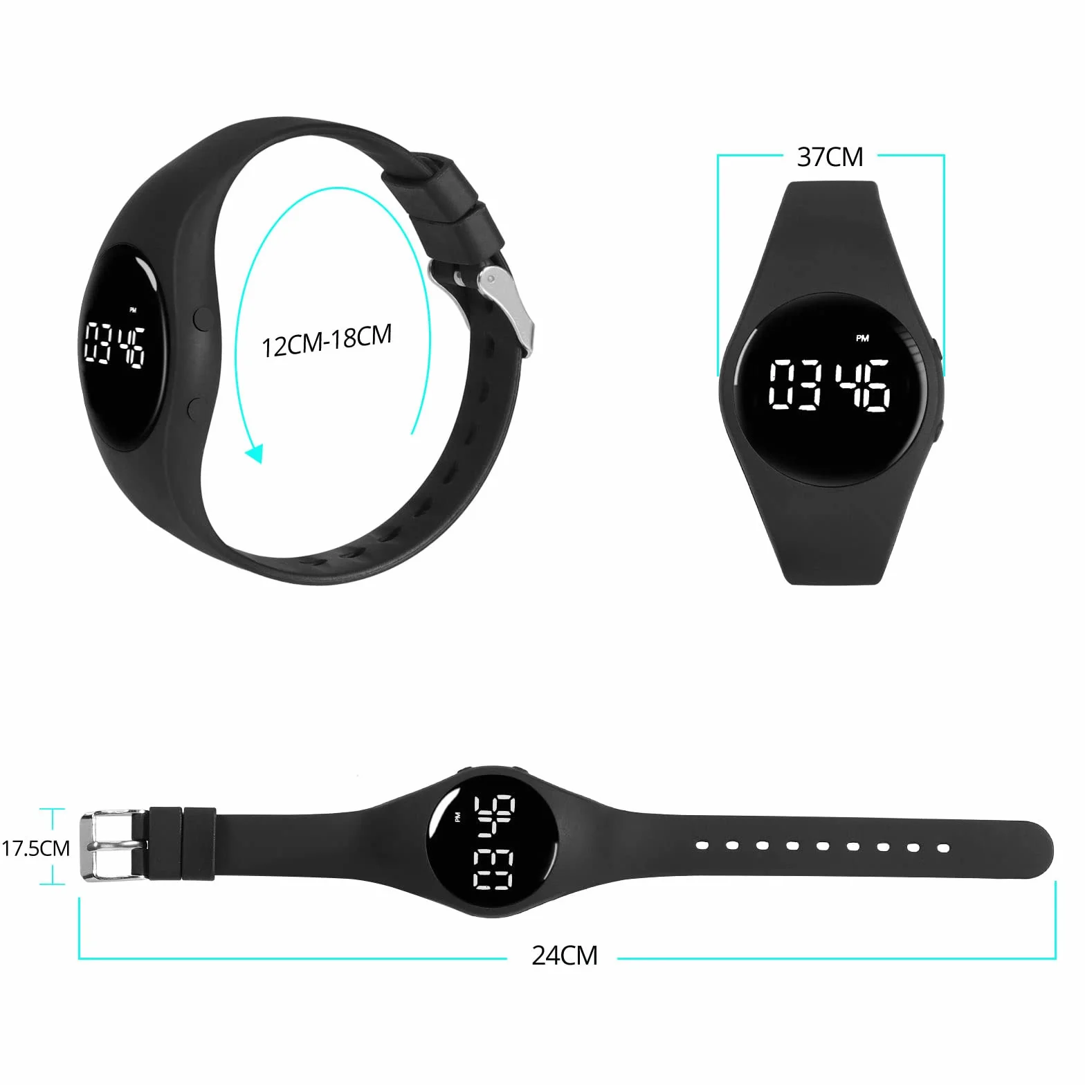 LEBEXY Krokomierz, prosty krokomierz, bez Bluetooth, bez aplikacji / bez telefonu komórkowego | opaska fitness tracker łatwy do biegania, dla kobiet i mężczyzn, zegarek fitness do pływania, sauny
