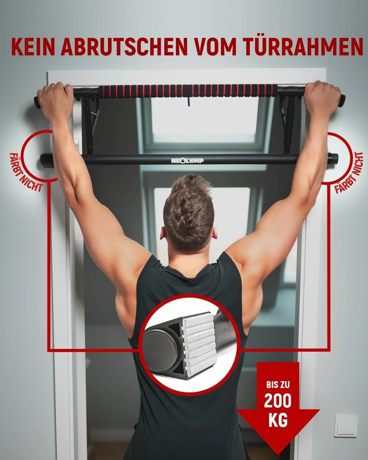 NEOLYMP AIR DRAWING BAR do bezśrubowej ościeżnicy drzwiowej