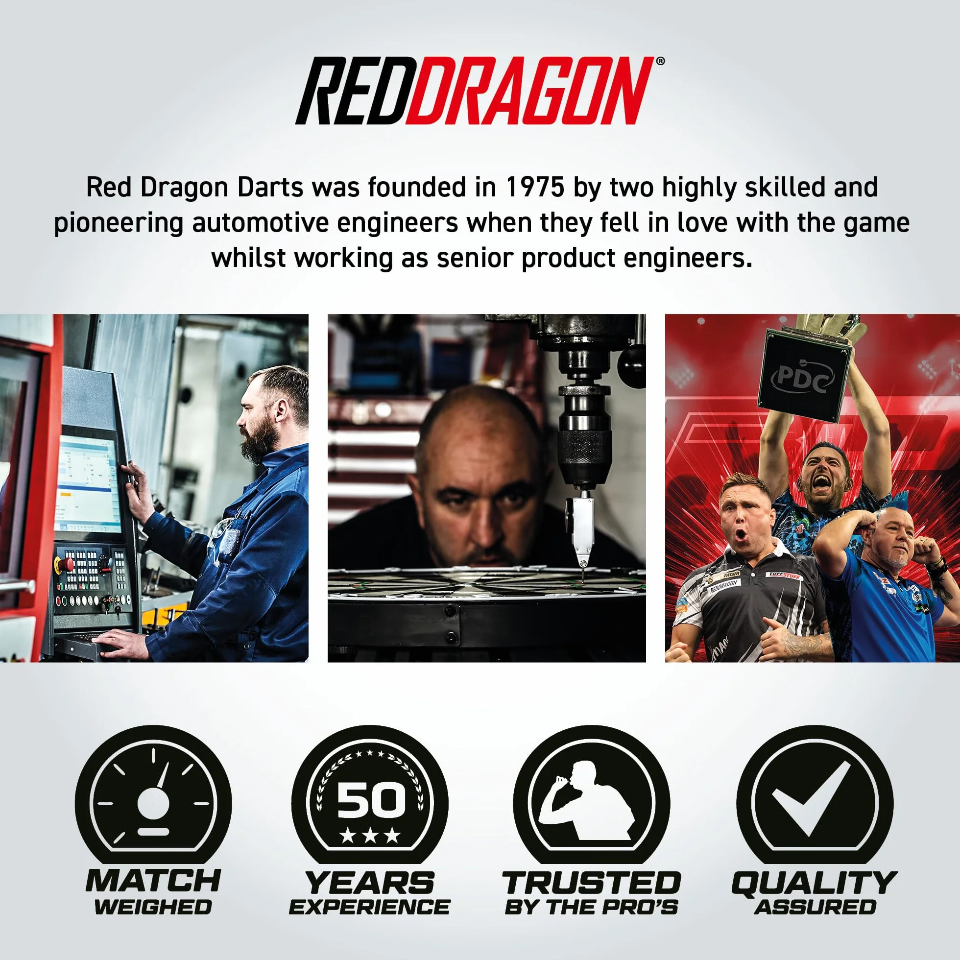 Red Dragon Strata 19-częściowy zestaw rzutek do darta 20 g Black Steel Tip