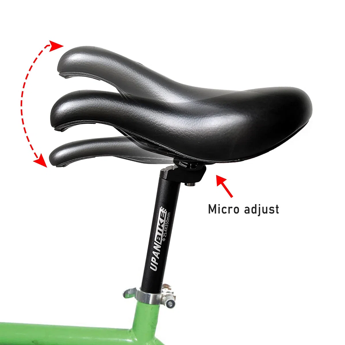 UPANBIKE bardzo długa sztyca siodełka rowerowego ze stopu aluminium, z mikroregulowanym zaciskiem, średnica 25,4; 27,2; 28,6; 30,4; 30,9; 31,6 mm
