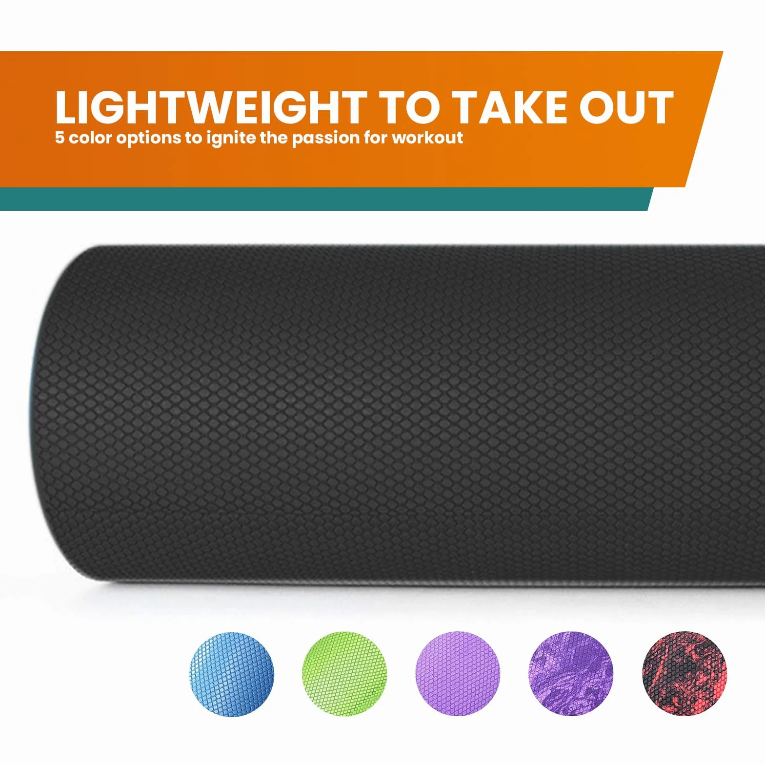 Maximo Fitness Wałek do masażu powięzi 45 x 15 cm średnio twardy do jogi i regeneracji