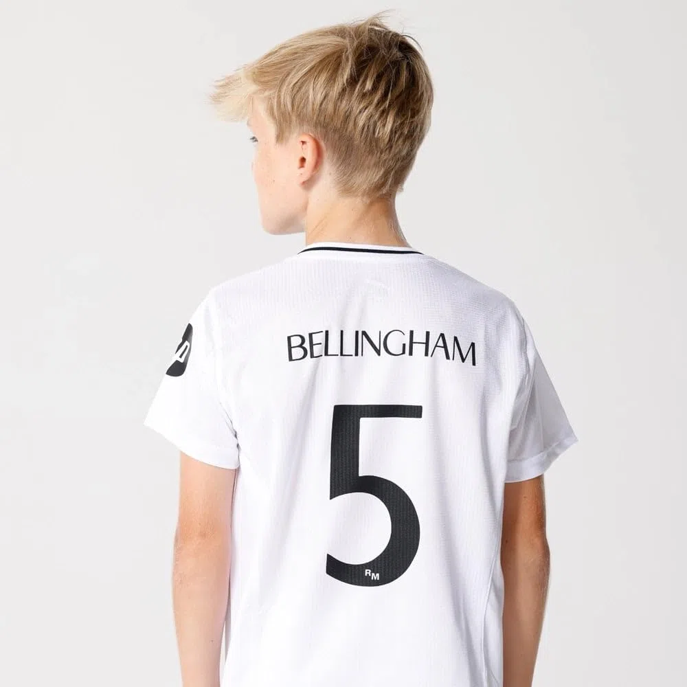 Real Madrid Zestaw Domowy Sezon 24/25, Bellingham, 8 Lat, Replika Z Oficjalną Licencją