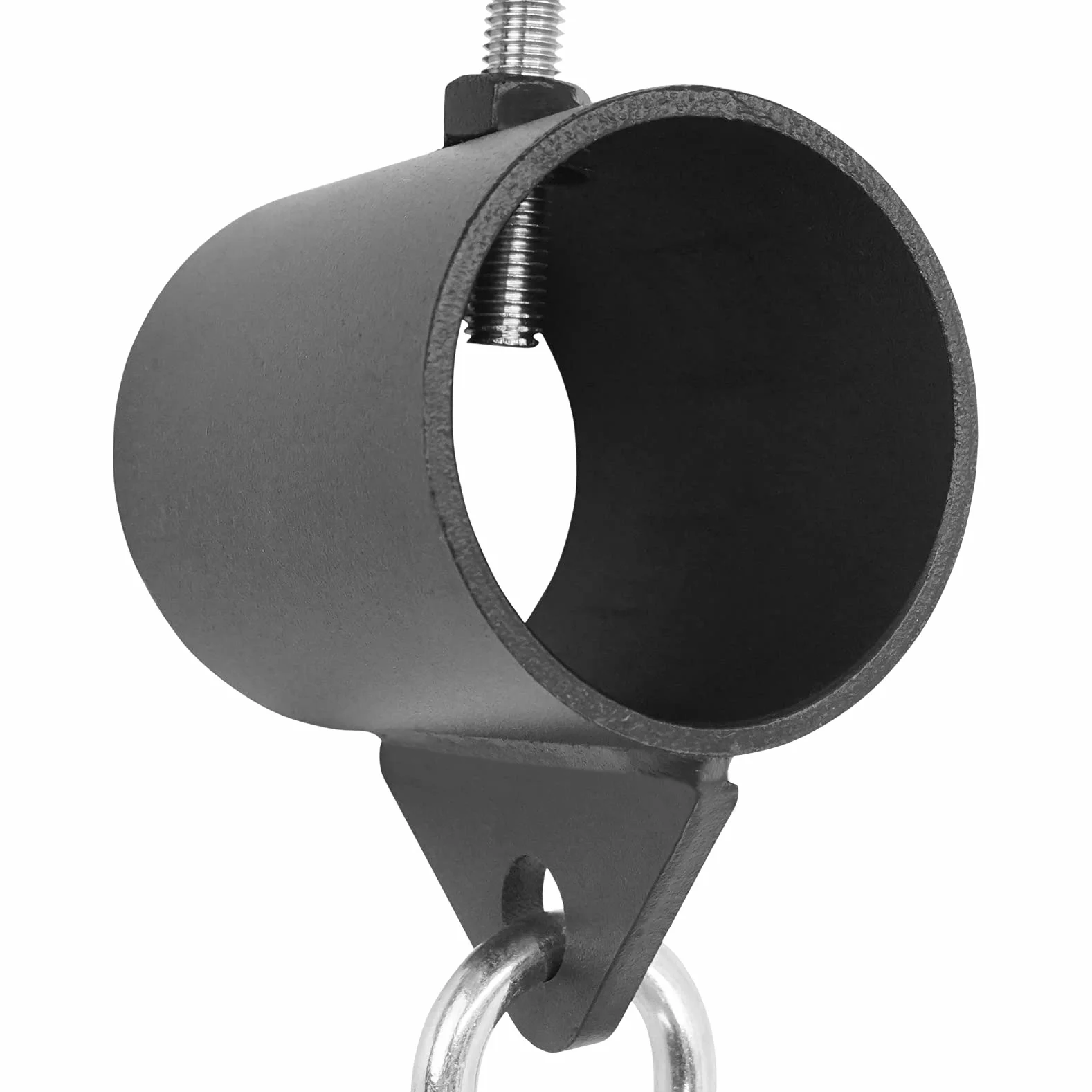 Aoneky Platforma rzędowa w kształcie litery T 5 cm mocowanie oczka z łańcuszkiem regulowany kołnierz olimpijski do pojedynczego uchwytu D Triceps Lat Pull Down Bar