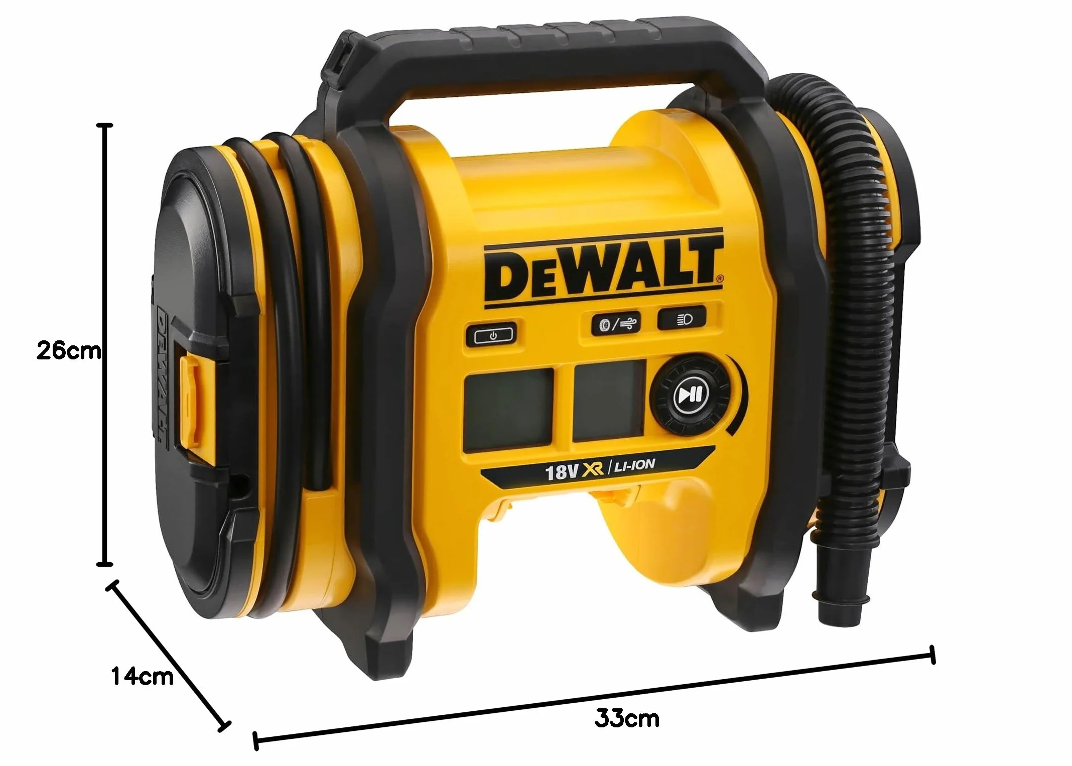 DEWALT Inflador Aire XR 18V 12V Coche - Bez Ładowarki/Akumulatora