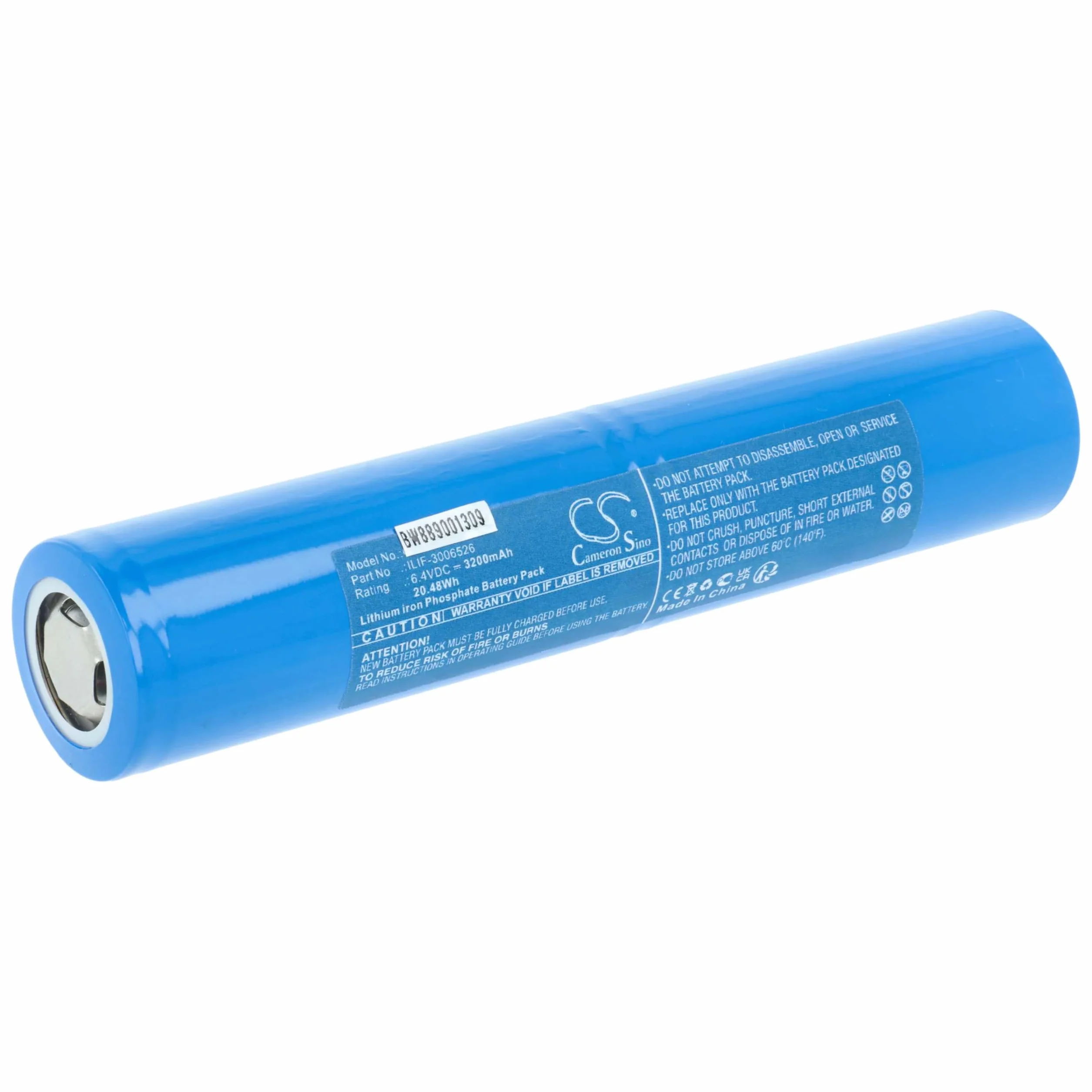 vhbw Bateria kompatybilna z Maglite ML125, ML150LR, ML150LRX Latarka czołowa (3200 mAh, 6,4 V, Li-ION)