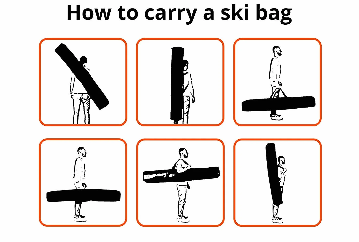 SnowSport Prestige Double Ski Bag na 2 pary nart i kijków narciarskich – gruba wyściółka
