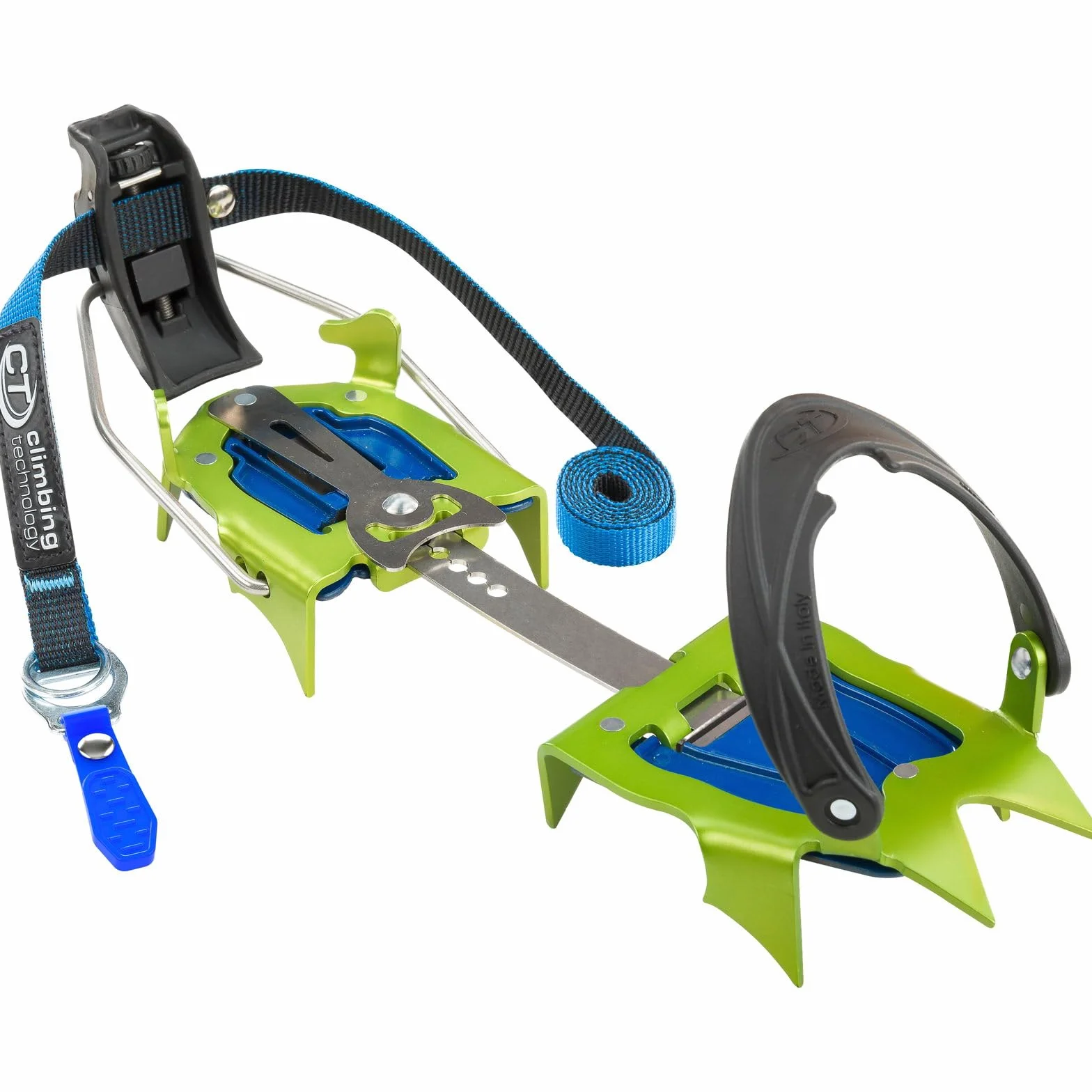 Climbing Technology Uniseks Snow Flex Semiautomatic Raki, Zielony/Niebieski