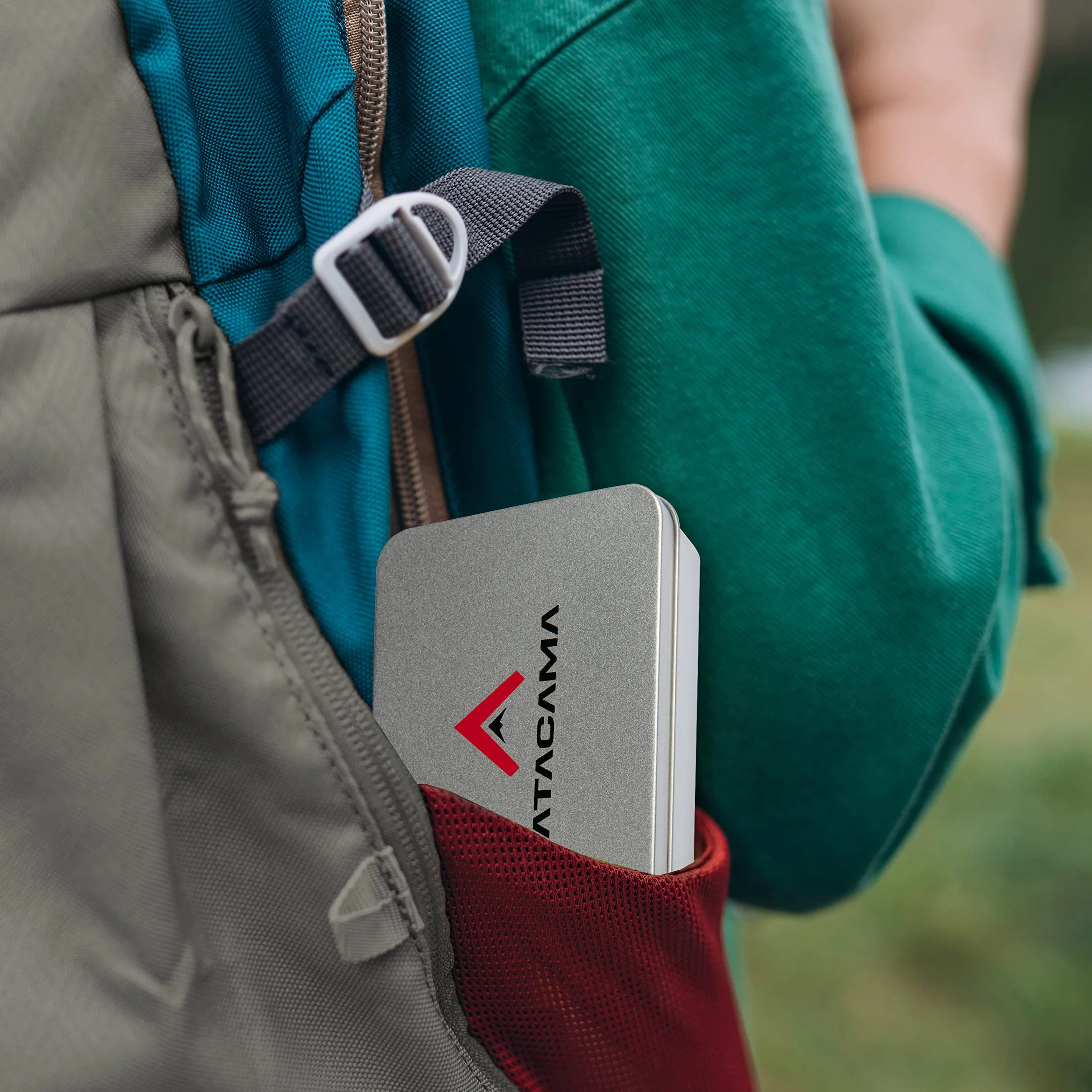 Atacama Krzesiwo survivalowe zestaw z narzędziem wielofunkcyjnym, krzesiwo Kienspan Tinder, dmuchawka i krzesiwo - wyposażenie outdoorowe i wyposażenie bushcraft - Firestarter - wieczna zapałka