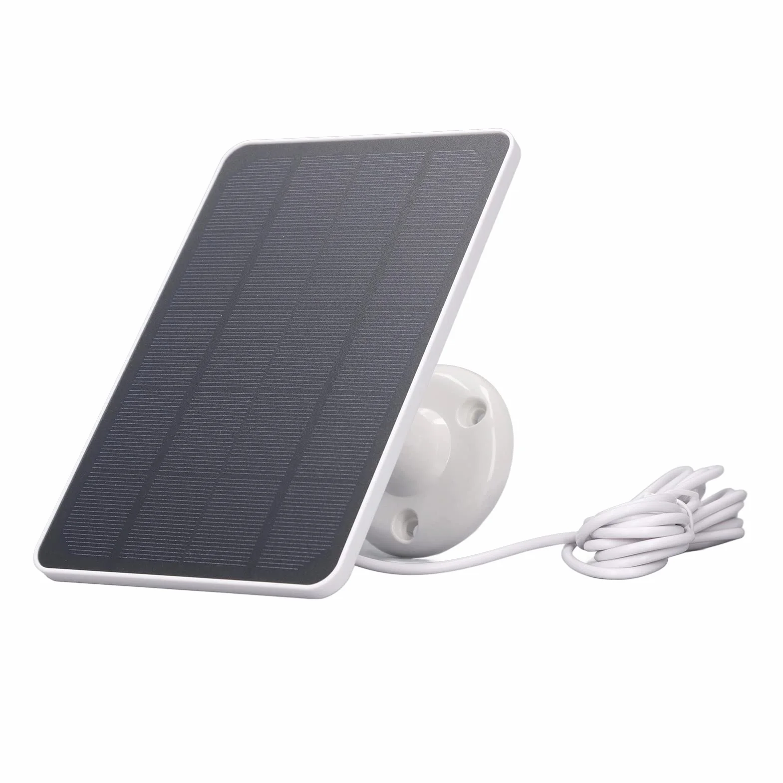 10W Zestaw Paneli Słonecznych Micro USB ładowanie Kamery Panel Słoneczny Wysokowydajna ładowarka do Zewnętrznego Kempingu RV Trip (Biały)