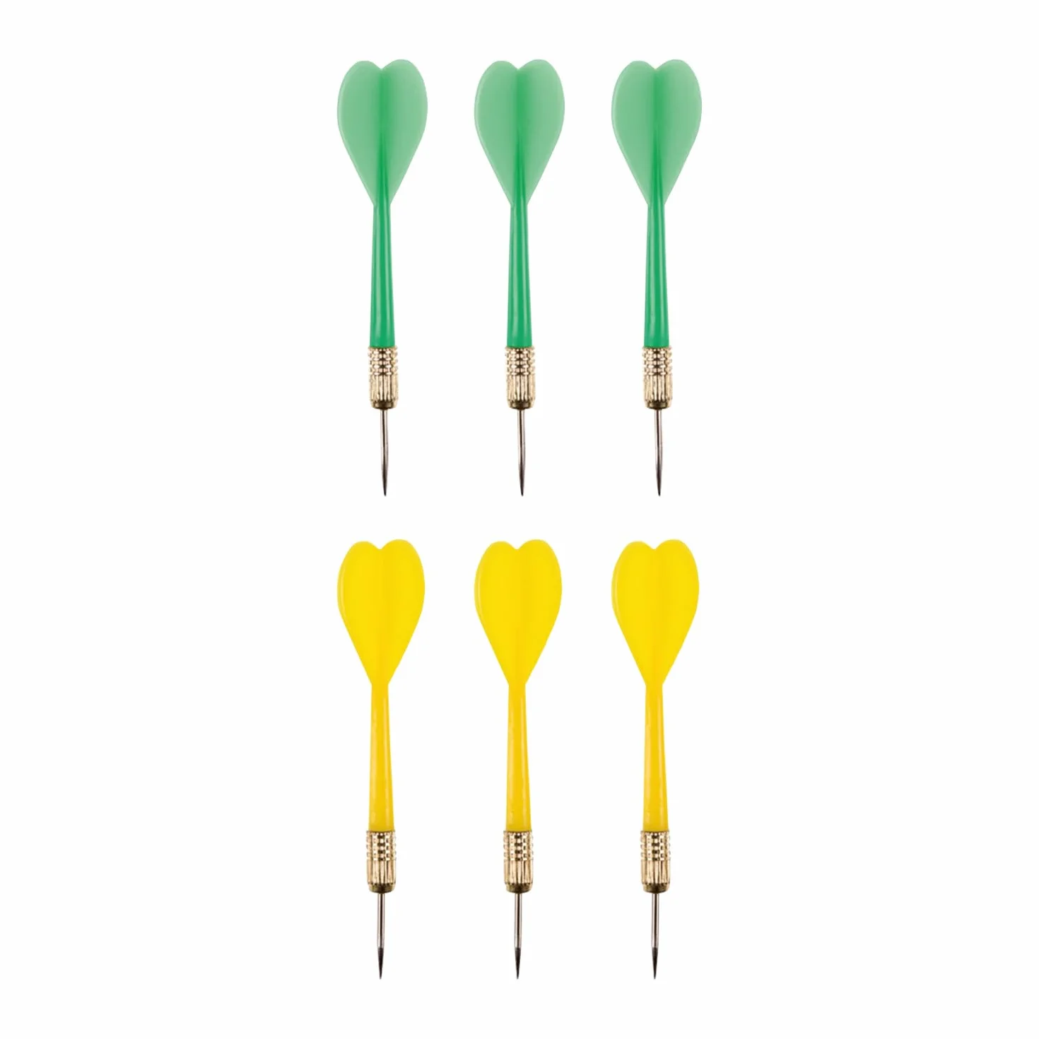 Idena Tarcza do rzutek 29 cm 2 strony 6 rzutek zielony żółty