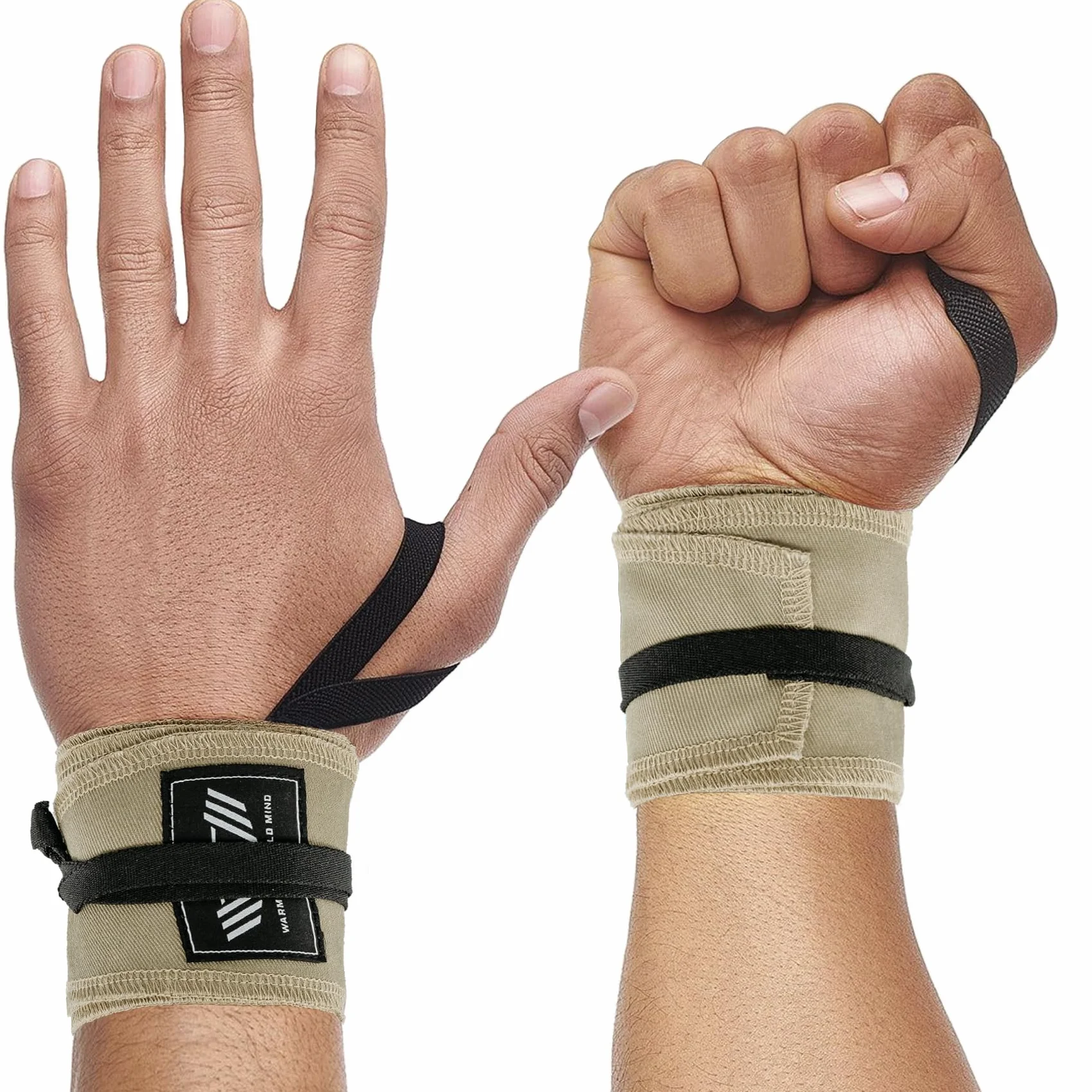 Bandaże na Nadgarstek do Podnoszenia Ciężarów Cotton Wrist Wraps Trójbój Siłowy Martwy Ciąg Weightlifting