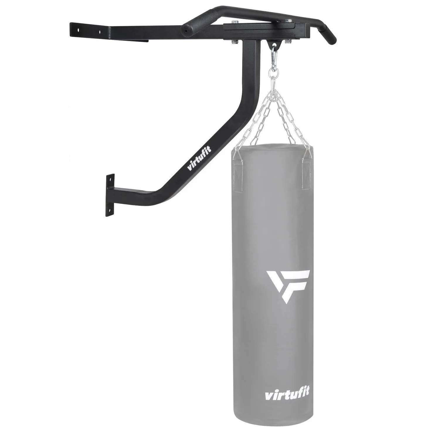 VirtuFit Uchwyt ścienny do worka treningowego z drążkiem do podciągania boks