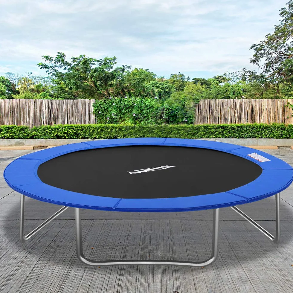 UISEBRT Osłona krawędzi trampoliny, Ø 244 cm, 305 cm, 366 cm, osłona sprężyn, odporna na działanie promieni UV, odporna na rozerwanie, akcesoria do trampoliny, mata ochronna, niebieska