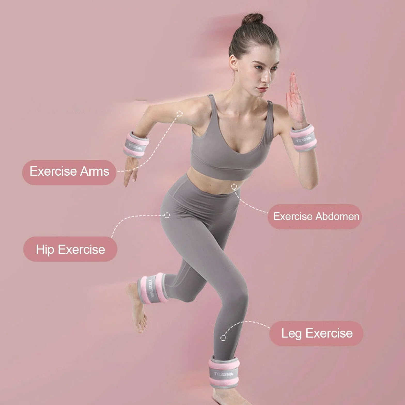 Zestaw obciążników na kostki i nadgarstki do siłowni fitness