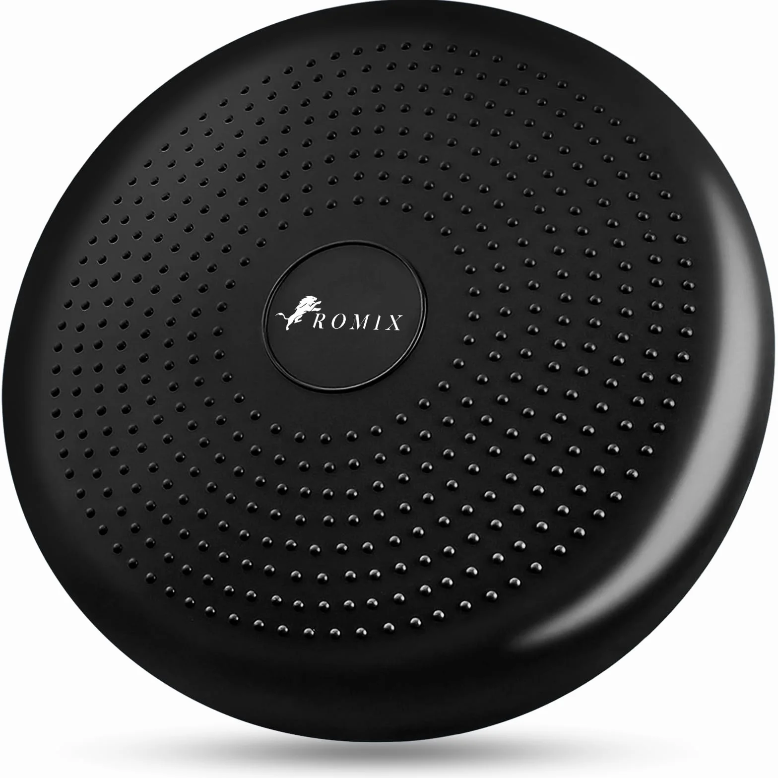 ROMIX Poduszka Wobble Cushion, 34 cm, Nadmuchiwana Poduszka Balansowa Stabilności Powietrza, Deska do Balansowania z Pompką, Antypoślizgowa Tarcza Balansowa, Siedząca Postawa Trener