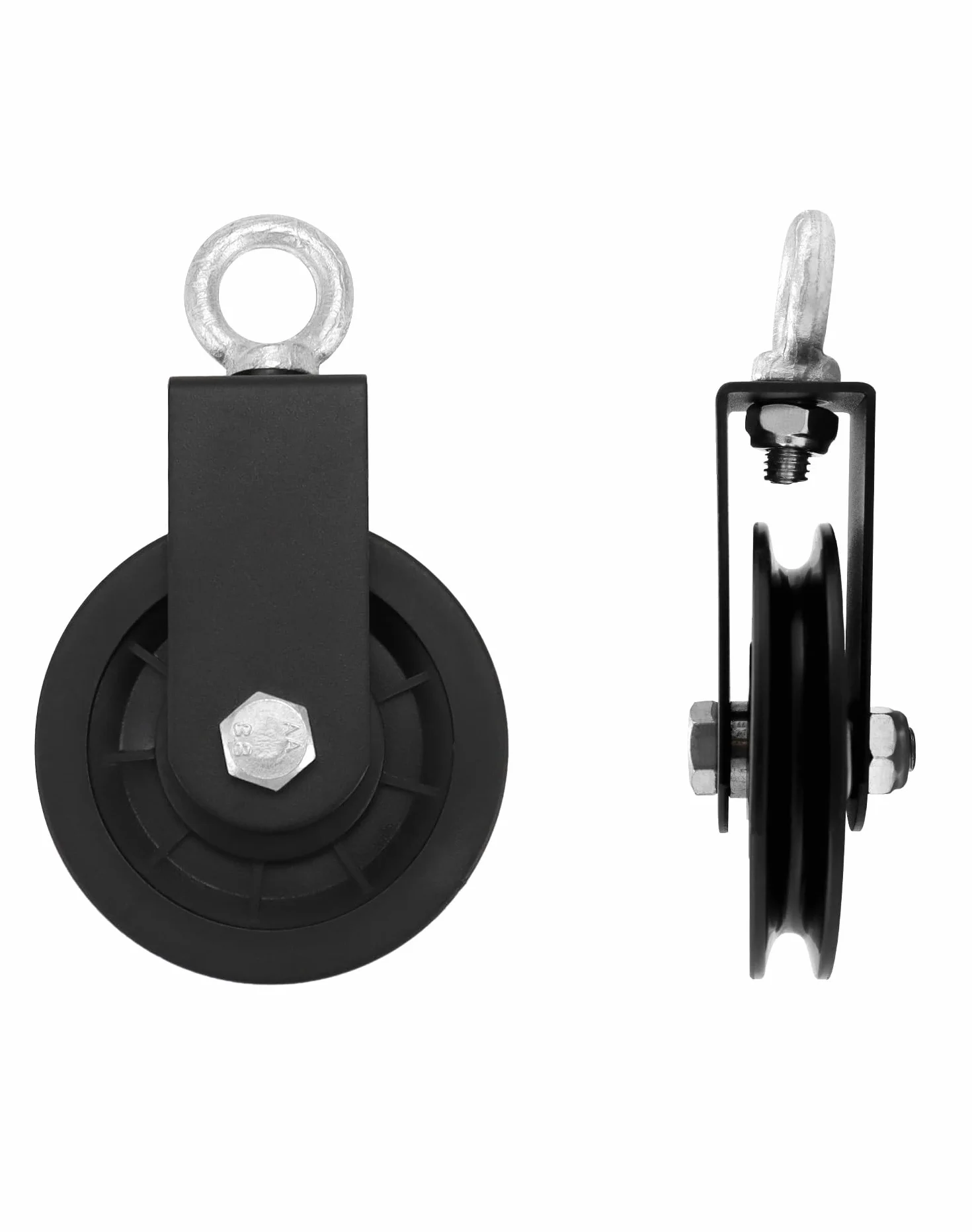 QWORK 90mm koło pasowe z paskiem obrotowym do Fitness System ciągnięcia kabli