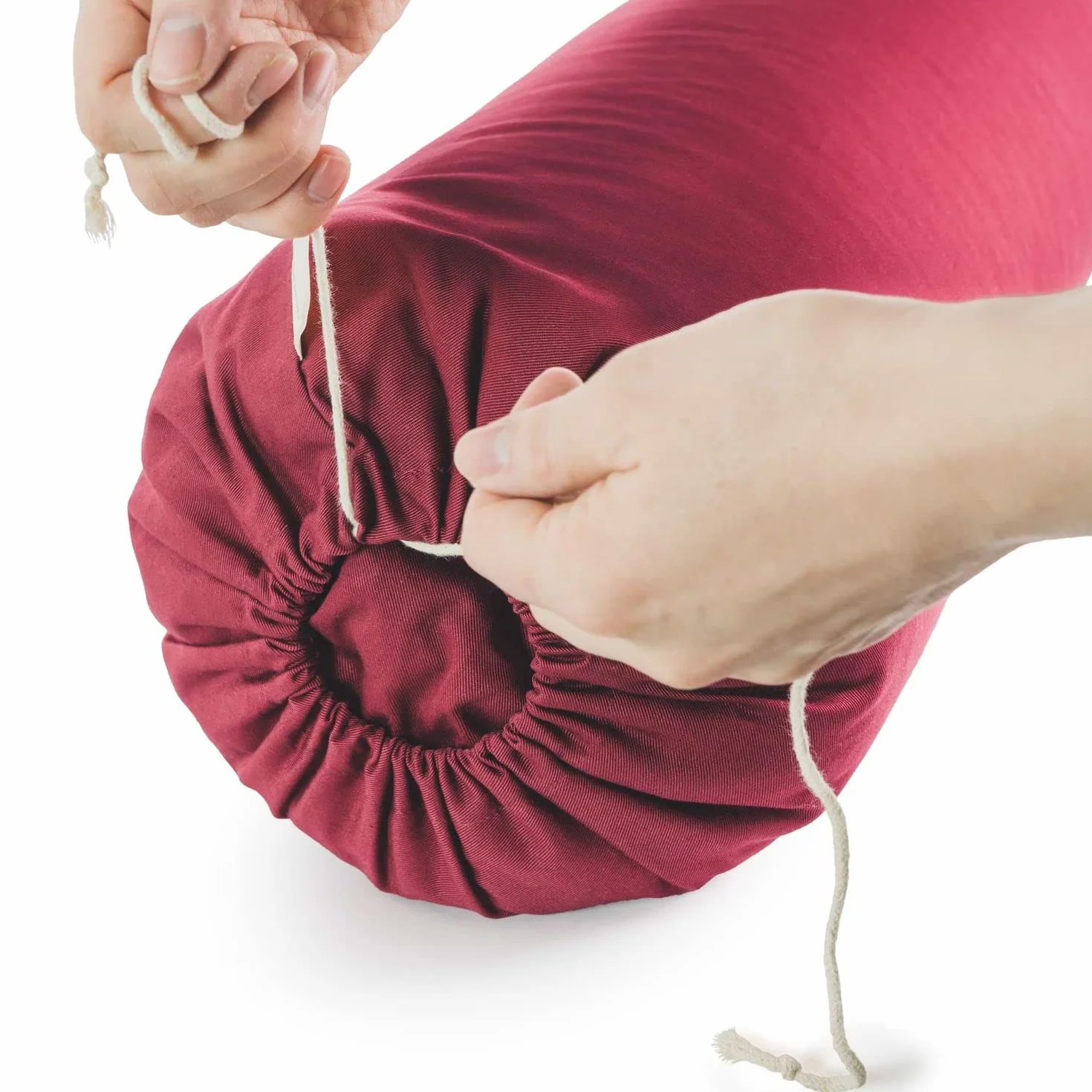 Lotuscrafts Yin Yoga Roller Ø24 cm - Rolka do jogi z wyściółką z orkiszu - zmywalny pokrowiec bawełniany