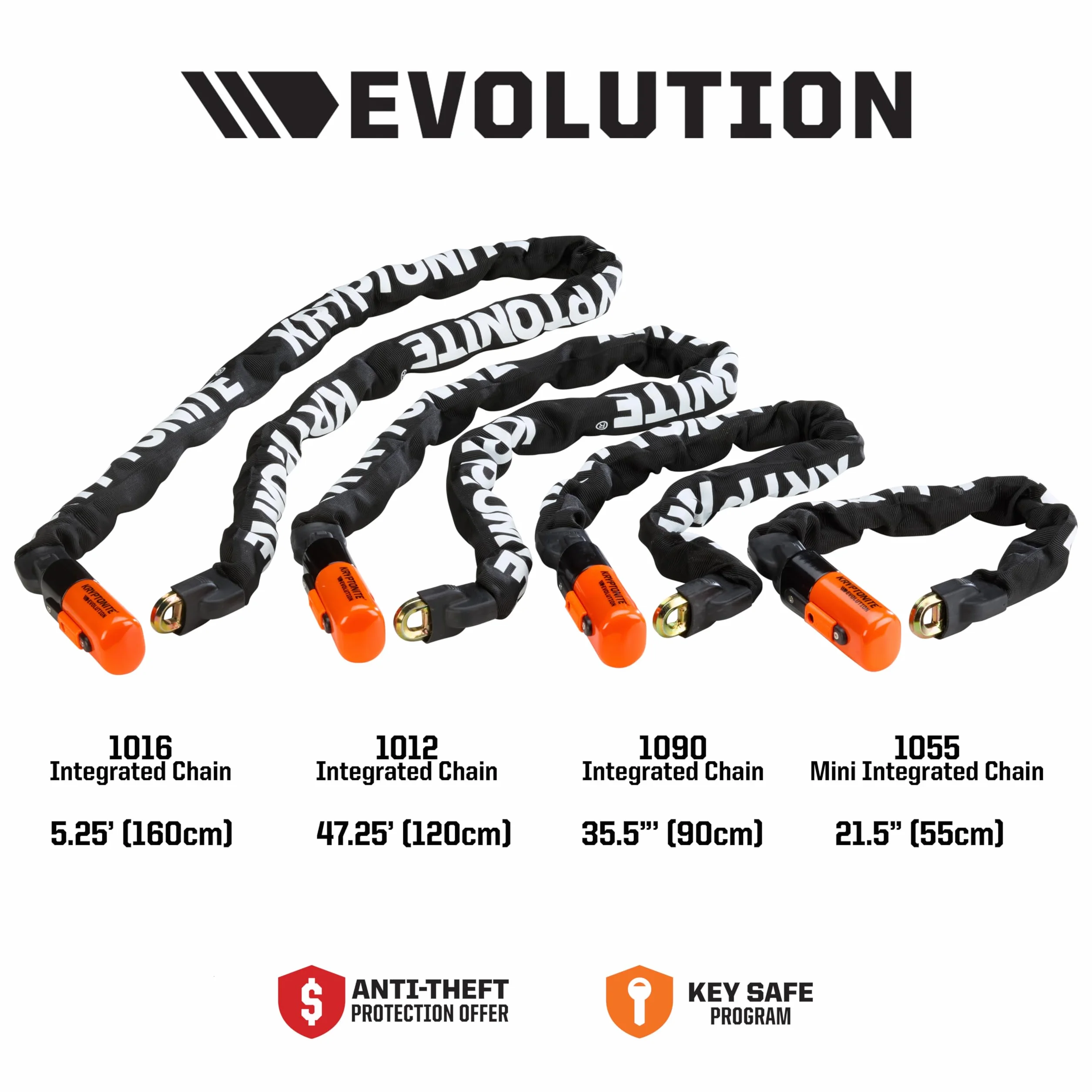 Kryptonite Evolution 4 Zintegrowany zamek rowerowy