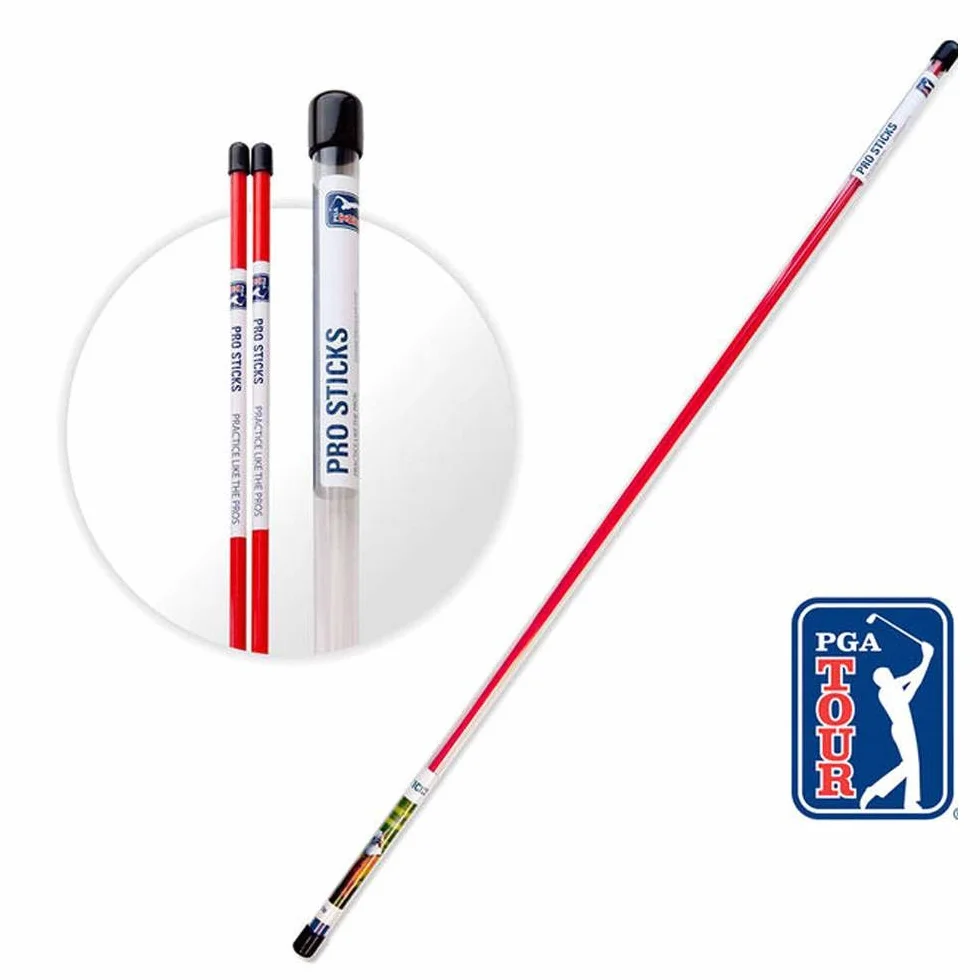 PGA TOUR Pro Sticks Alignment Golf Aid zestaw kijków golfowych 123 cm z włókna szklanego