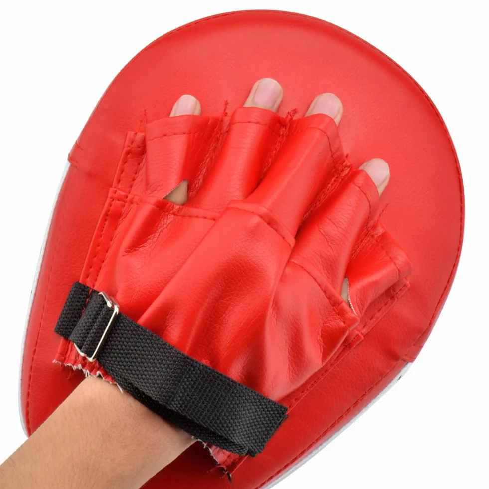 Łapy z poliuretanu z wysokiej jakości wyściółką, zakrzywione łapy bokserskie do sportów walki, MMA, Muay Thai, karate, taekwondo, kickboxingu i boksu, 1 para padów bokserskich