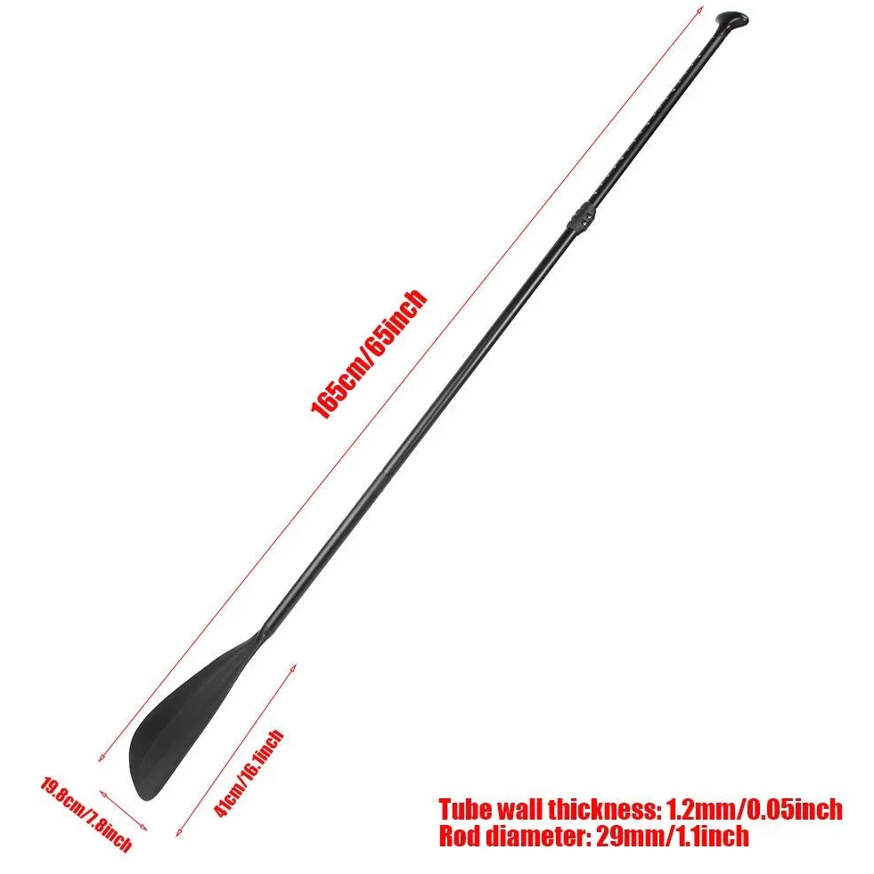 Wiosła deski do deski surfingowej Canoe, wiosło żeglarskie Aluminiowe wiosło Odpinane czarne wiosło Wiosło Stand Up Paddle Deska do surfingu Kayak