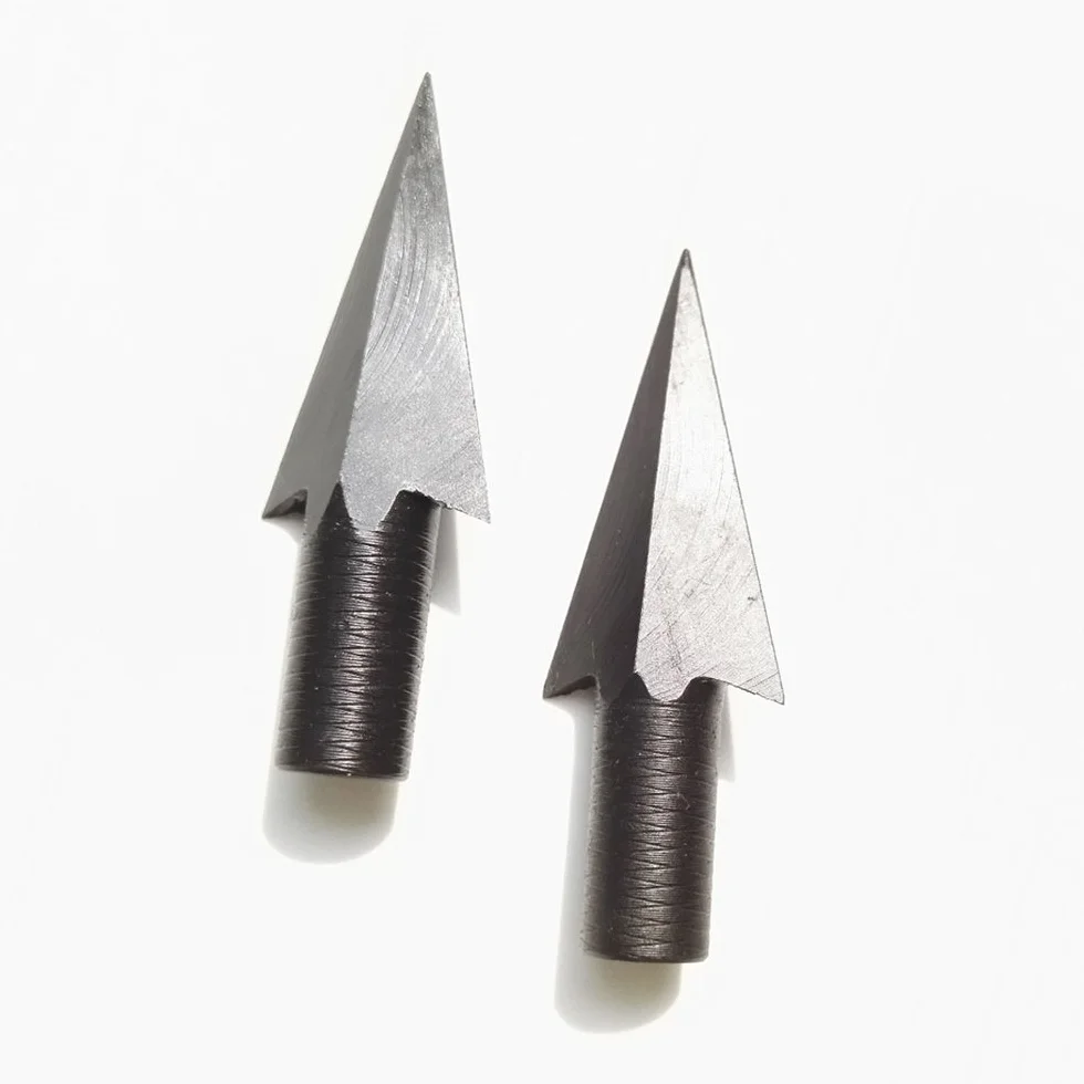 Łucznictwo Broadheads tradycyjne metalowe strzały groty myśliwskie stalowe groty strzały celowe punkty do samodzielnego wykonania drewniane bambusowe strzały myśliwskie (6 szt.)