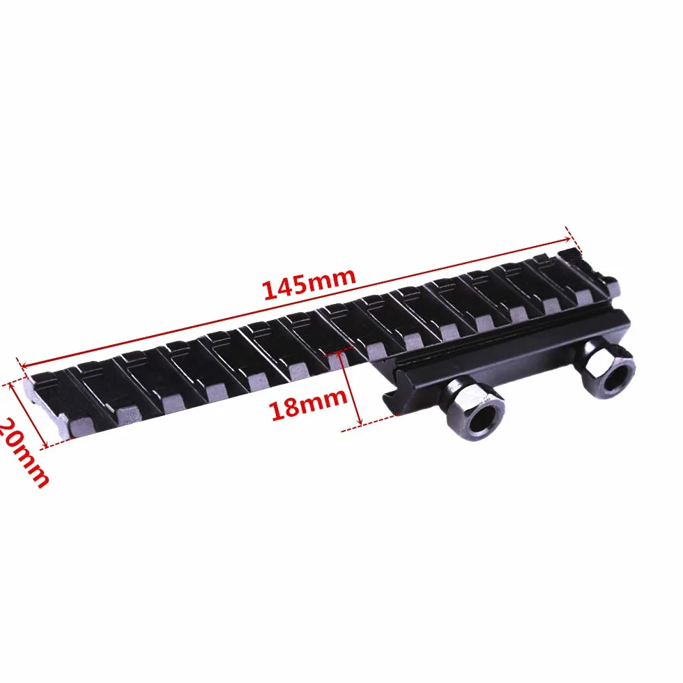 ACEXIER Tactical Flat Top 145 mm Picatinny Weaver Rail Mount
