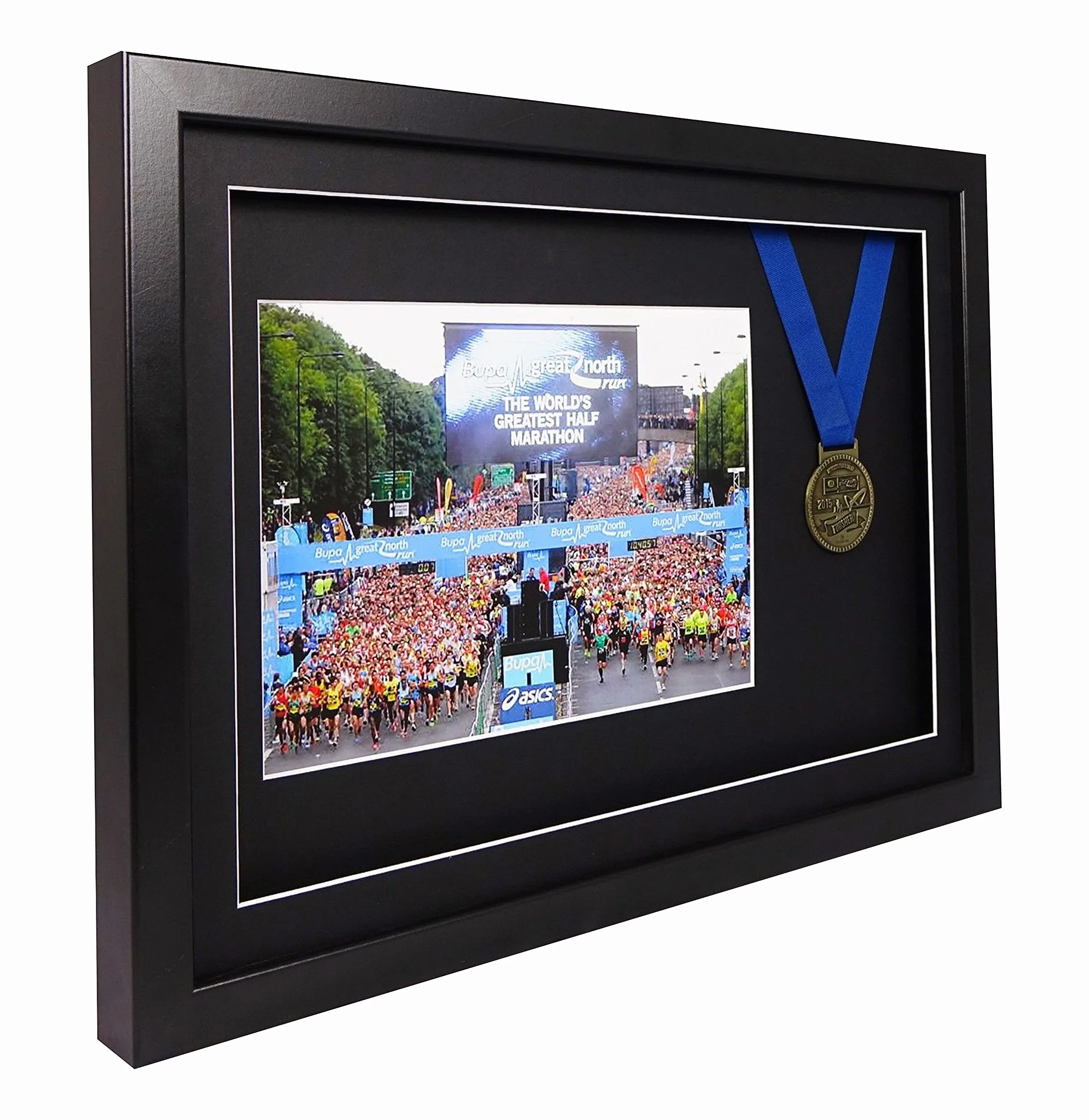Vivarti Sportowa ramka ekspozycyjna na medal pływacki i ramka na zdjęcia A4 czarna, 35 x 50 cm, czarna