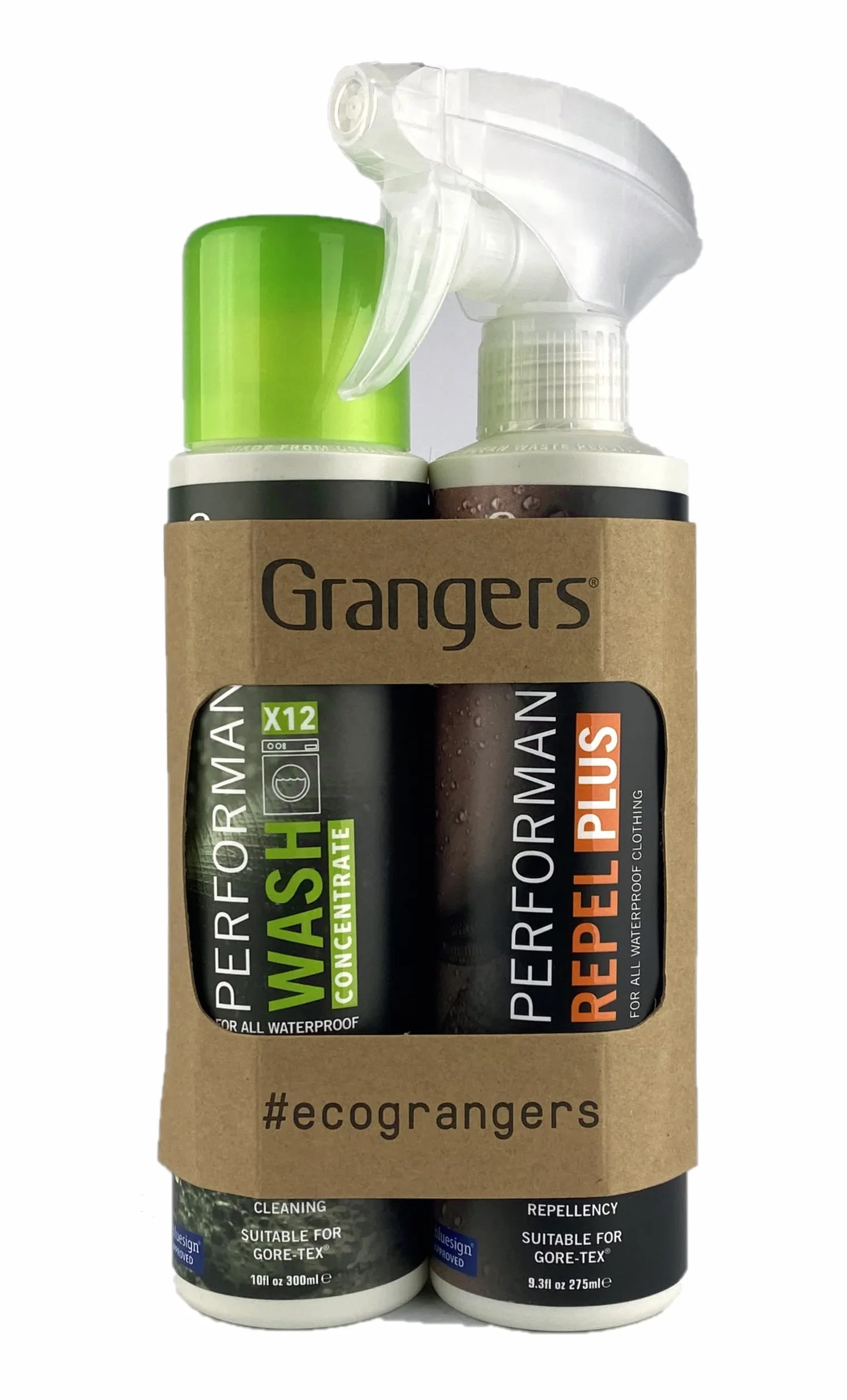 Grangers Eco Twin Pack Performance Wash Performance Repel Plus 300 ml 275 ml do odzieży outdoorowej i sportowej