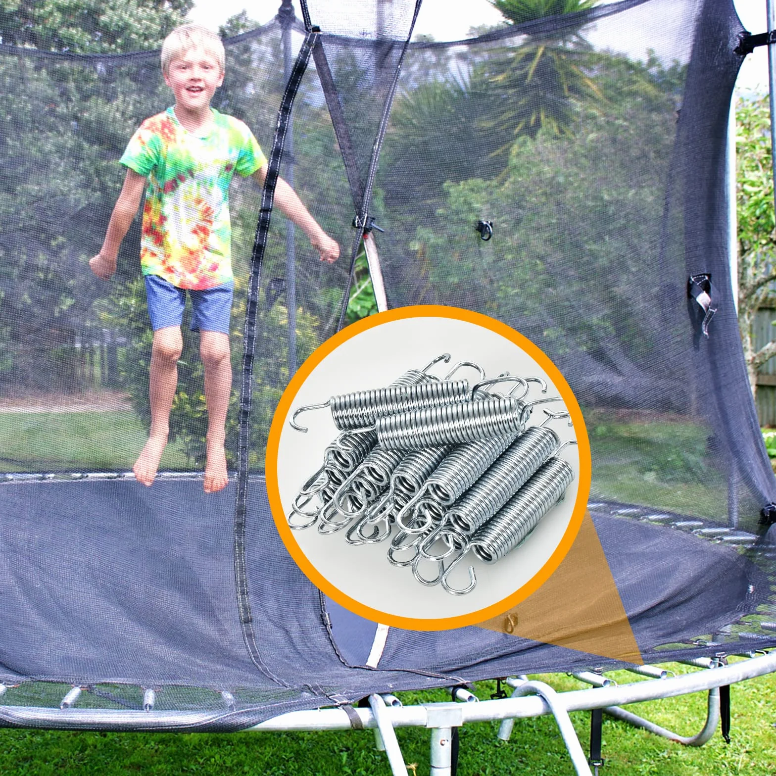 COSTWAY 20 sztuk sprężyn zapasowych do trampoliny 140 mm/180 mm, sprężyna do trampoliny z ocynkowanej stali, do trampoliny φ244 cm 305 cm 366 cm 427 cm 457 cm 487 cm