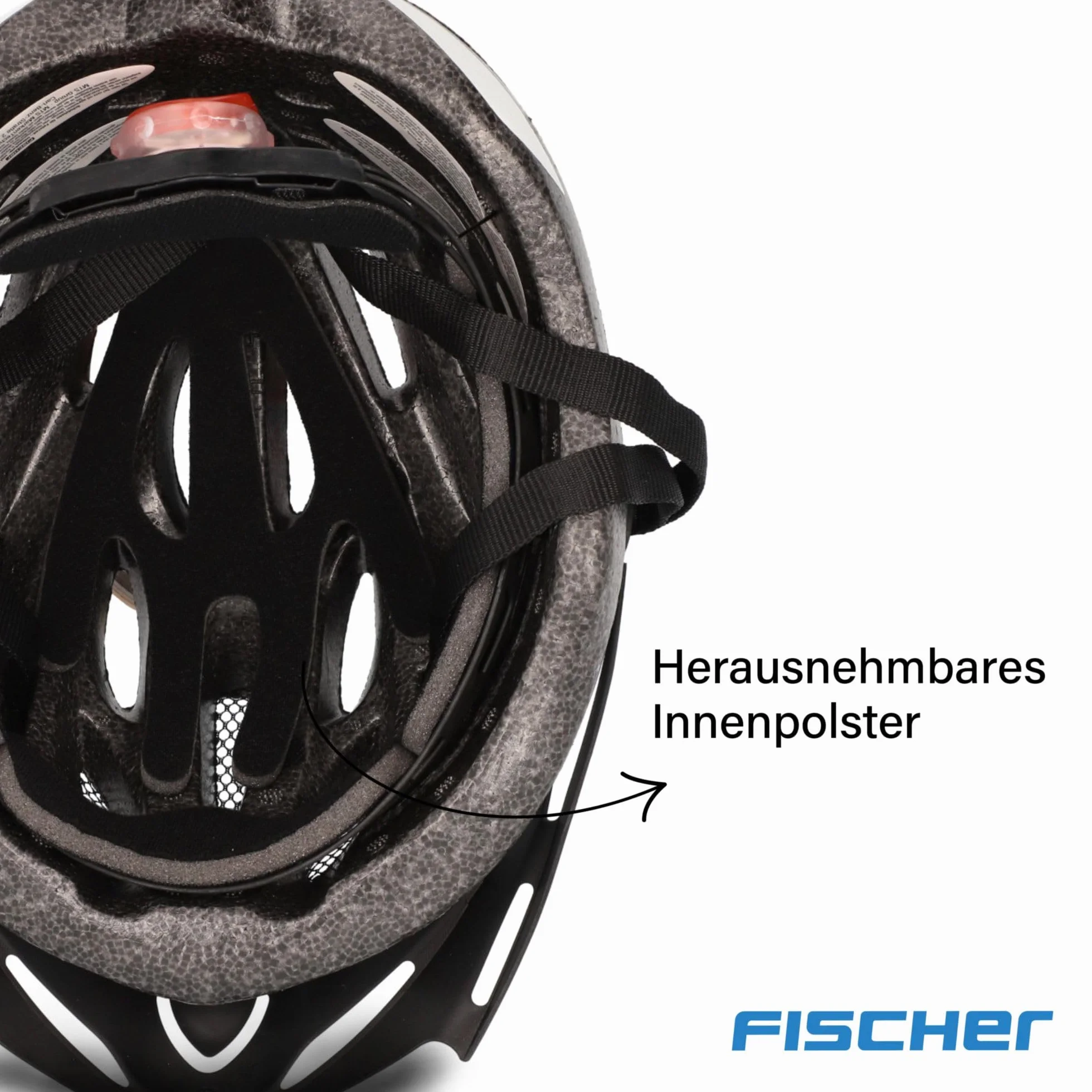 FISCHER Kask rowerowy dla dorosłych, kask rowerowy Hawaii, rozmiar S/M, 54-59 cm, biało-różowy