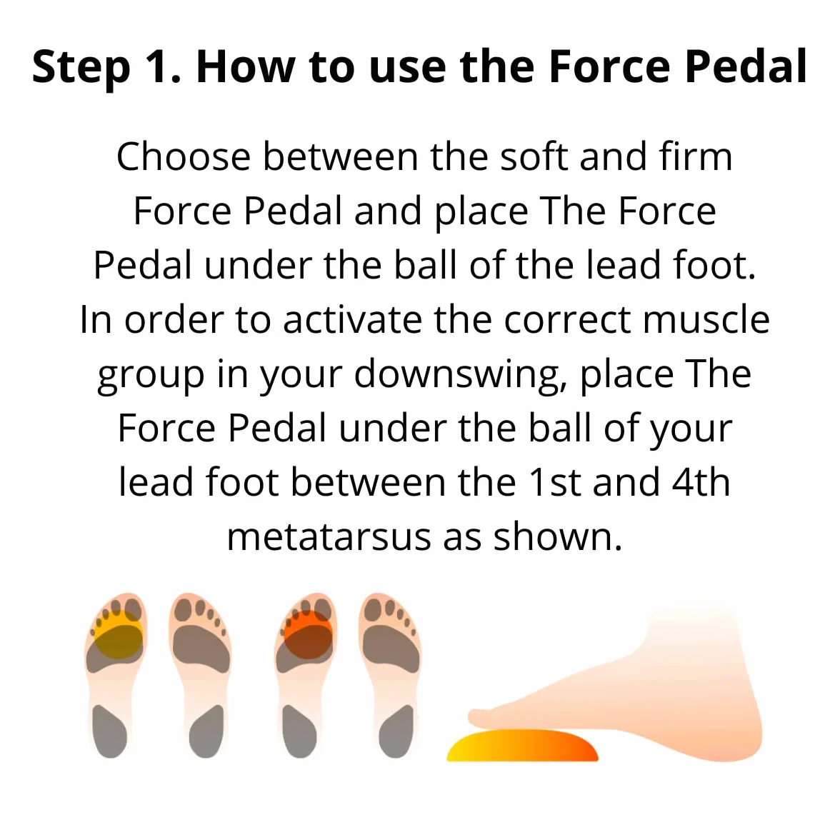 The Force Pedal 2 pedały pomoc podczas treningu golfa siła reakcji stabilność