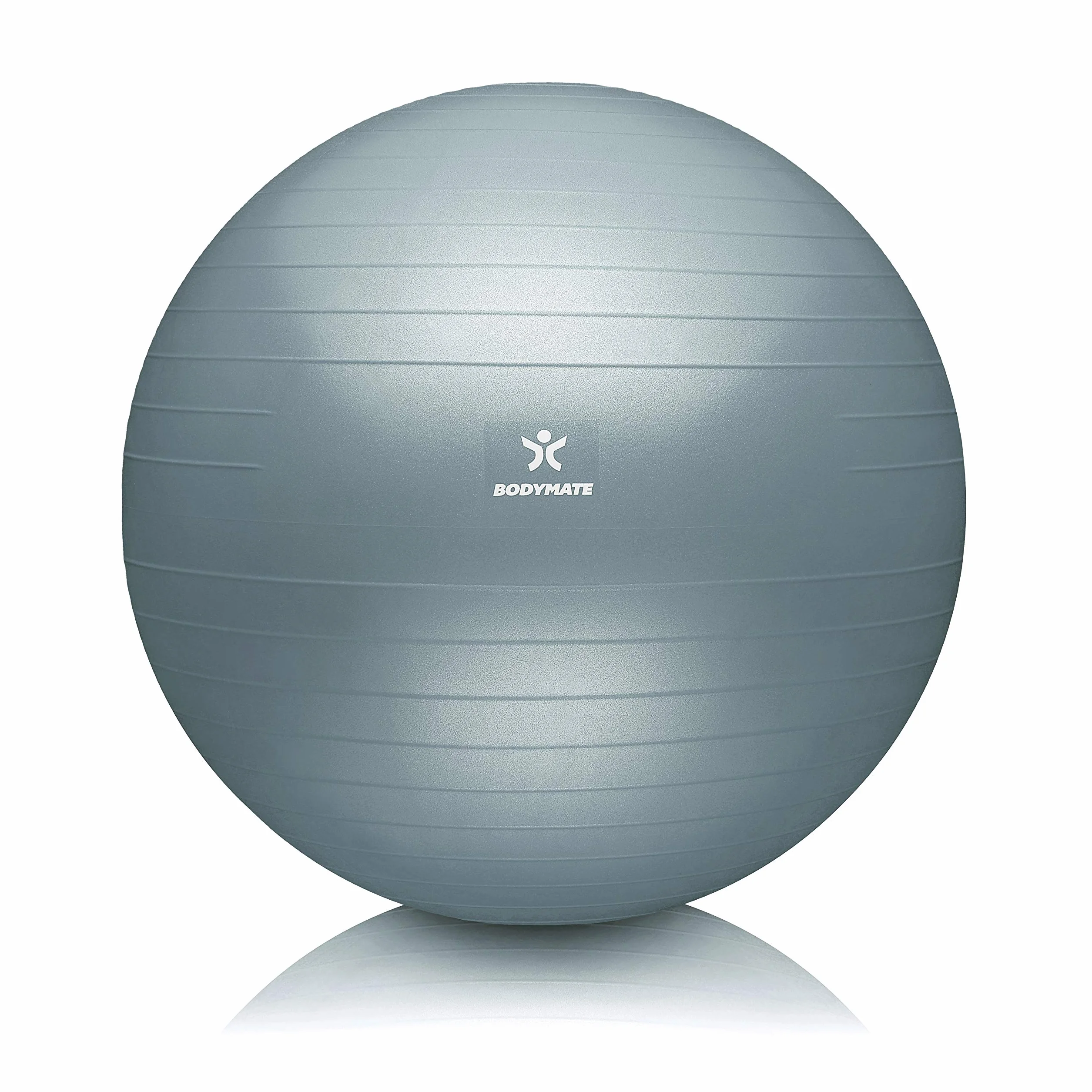BODYMATE – Gruba piłka gimnastyczna anti-burst z e-bookiem GRATIS i pompką w zestawie, fitness, joga, core, do krzesła biurowego