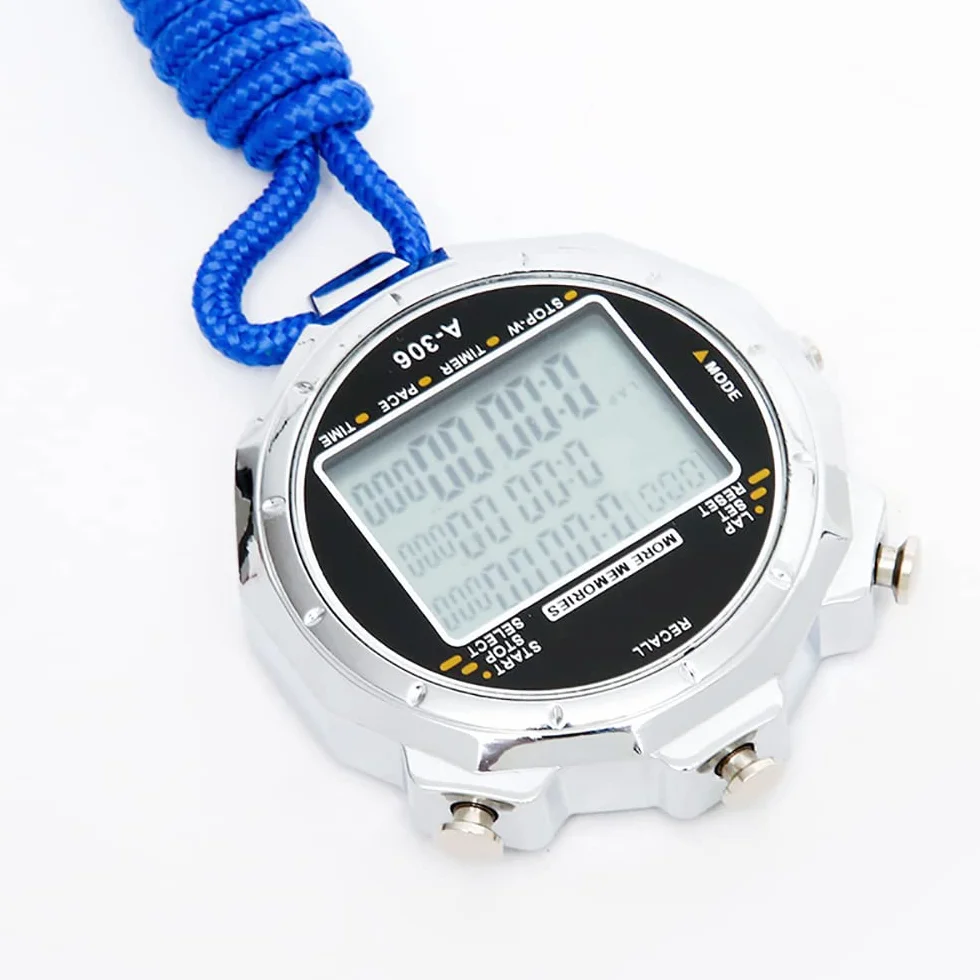 Sportowy stoper timer cyfrowy wyświetlacz 1/1000 sekund precyzyjny elektroniczny cyfrowy timer wodoodporny sporty na świeżym powietrzu