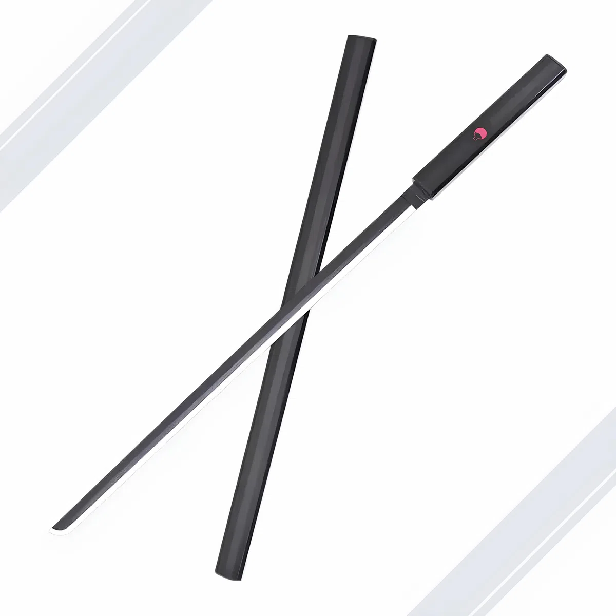 Katana Sasuke Uchiha Kusanagi - Czarny Sabre Replika Manga + Drewniany uchwyt na miecz + Pasek