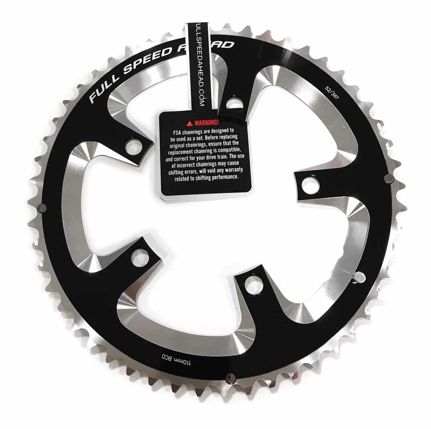FSA Super Road N10/11 110BCD zębatka - szara, 110 x 50t