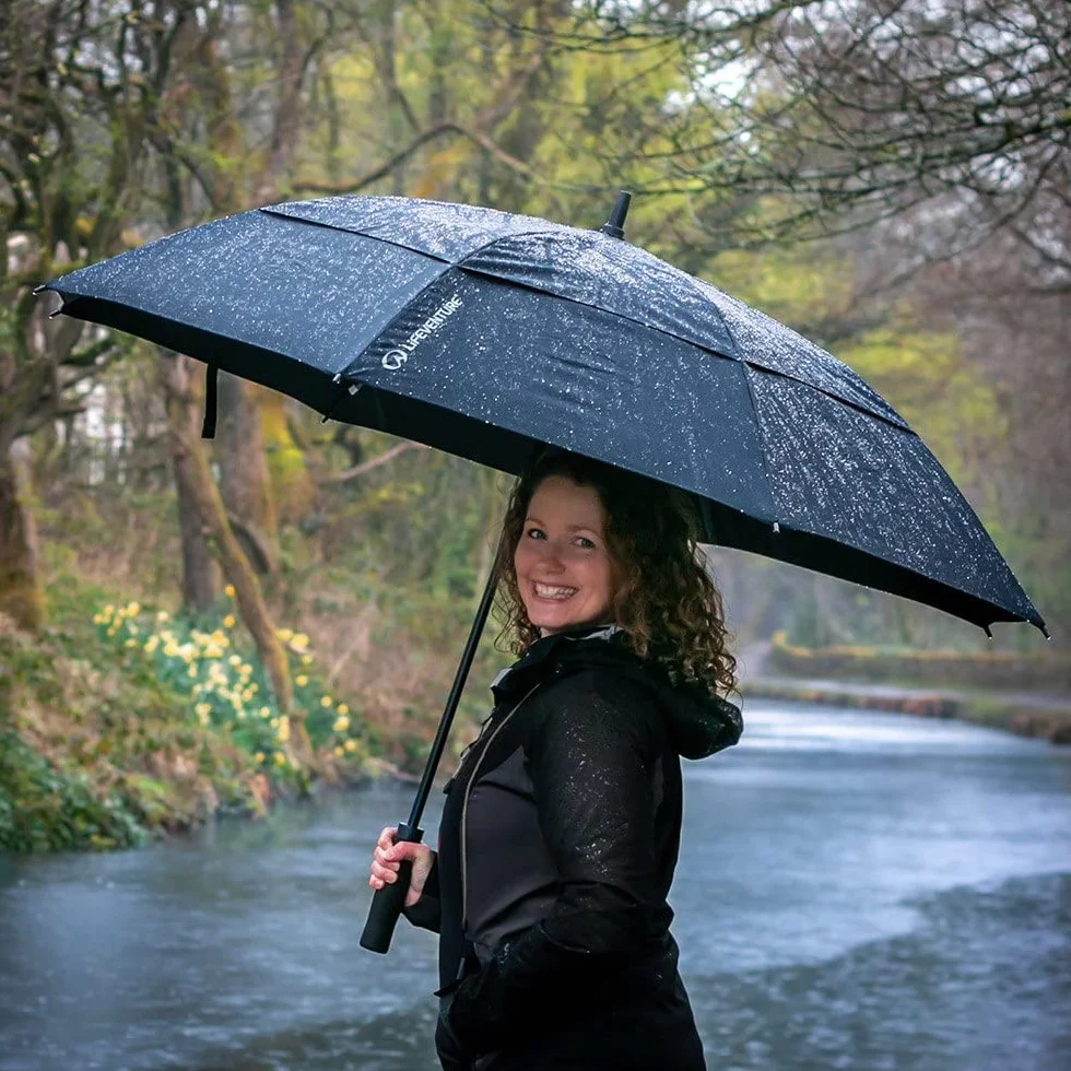 Lifeventure 152 cm automatycznie otwierany parasol golfowy Ripstop wiatroszczelny wodoodporny