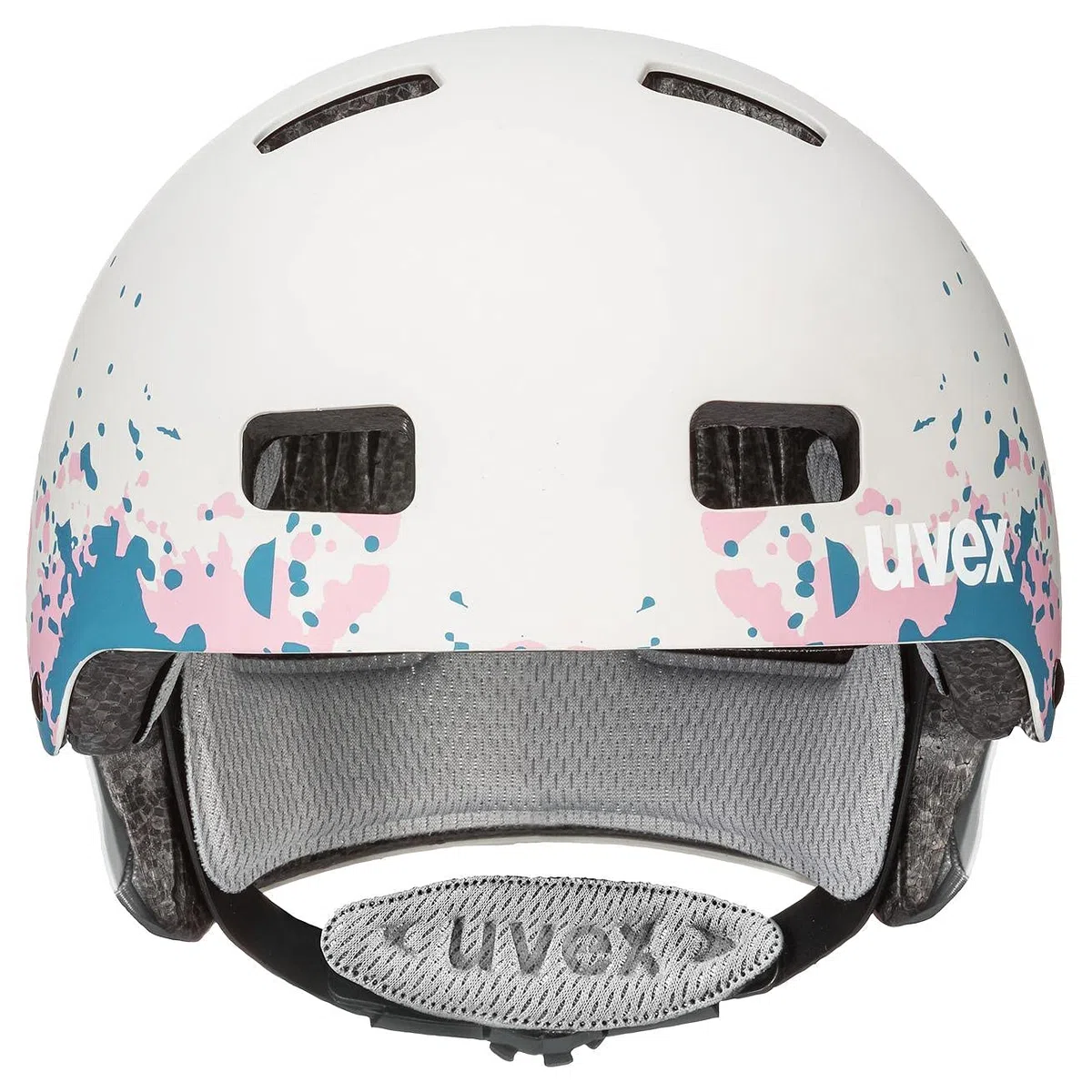uvex kid 3 cc - wytrzymały kask rowerowy dla dzieci - indywidualna regulacja wielkości - udoskonalona wentylacja - grey - grapefruit matt - 51-55 cm