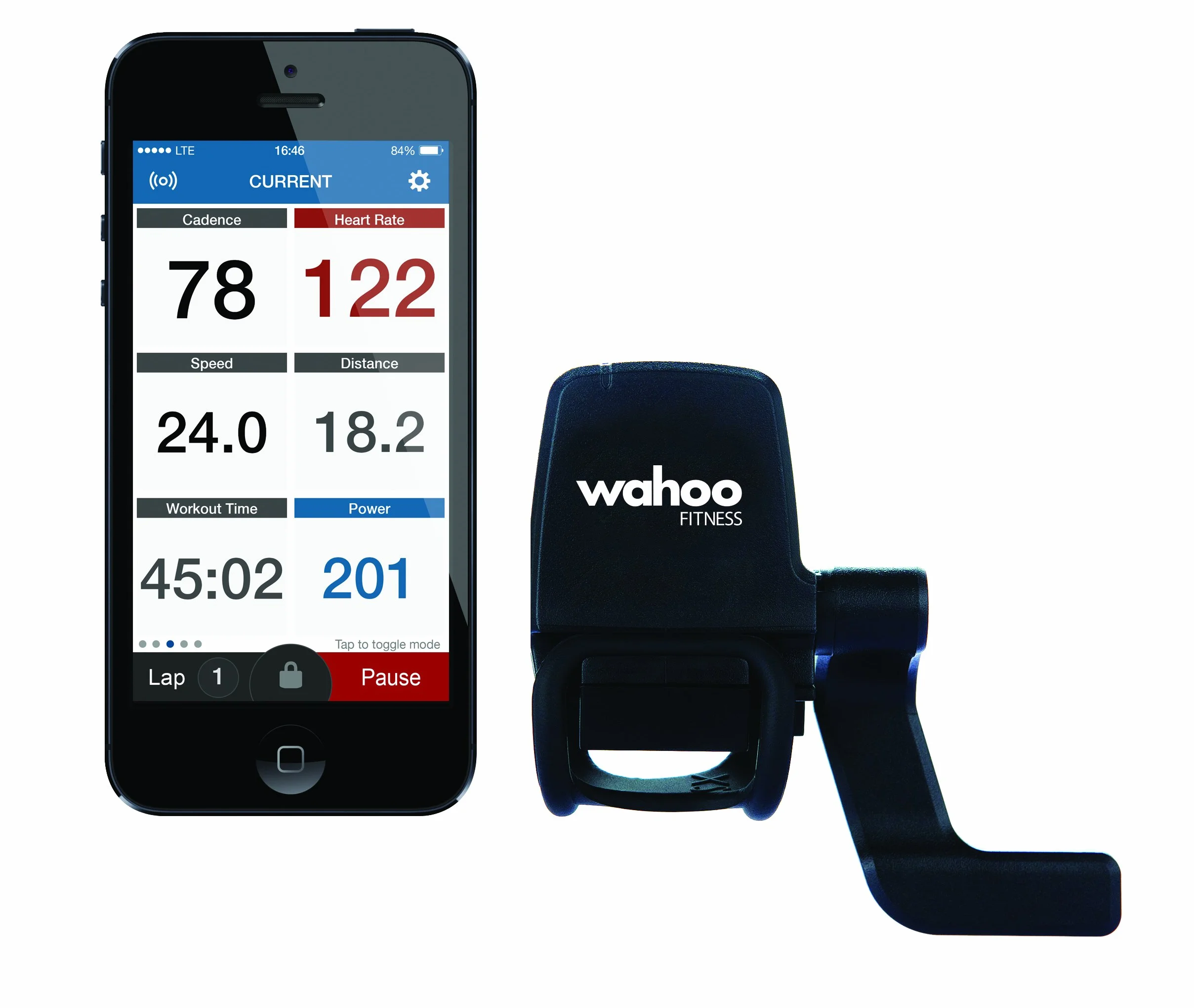 Wahoo Blue SC czujnik prędkości i częstotliwości pedałowania, Bluetooth/ANT+