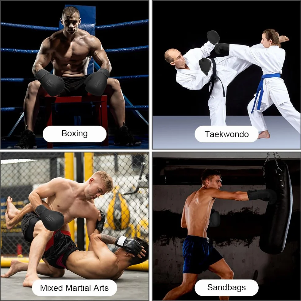 Flintronic Rękawice bokserskie, rękawice bokserskie, rękawice bokserskie, tajskie rękawice bokserskie dla kobiet i mężczyzn, do Muay Thai, MMA, sportów walki, kickboxingu, sparingów