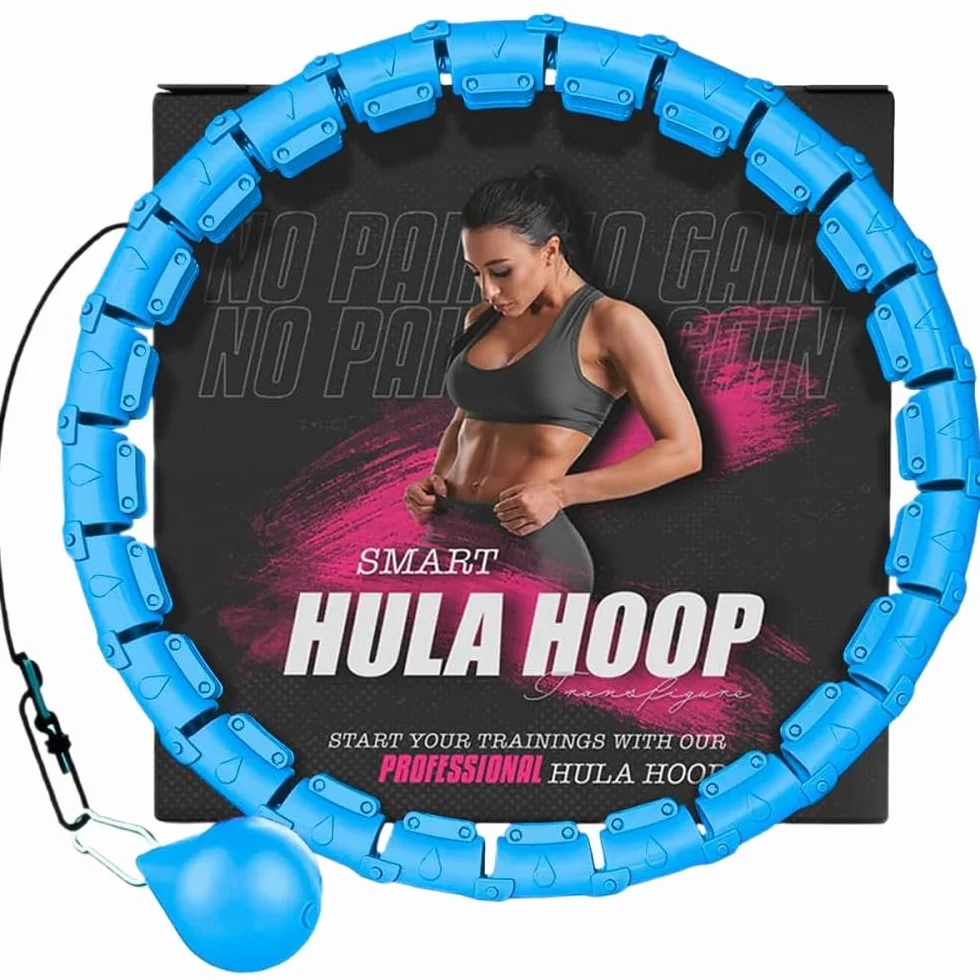 Inteligentne obręcze hula hop z licznikiem 56-112 cm regulowane antypoślizgowe 2w1 fitness