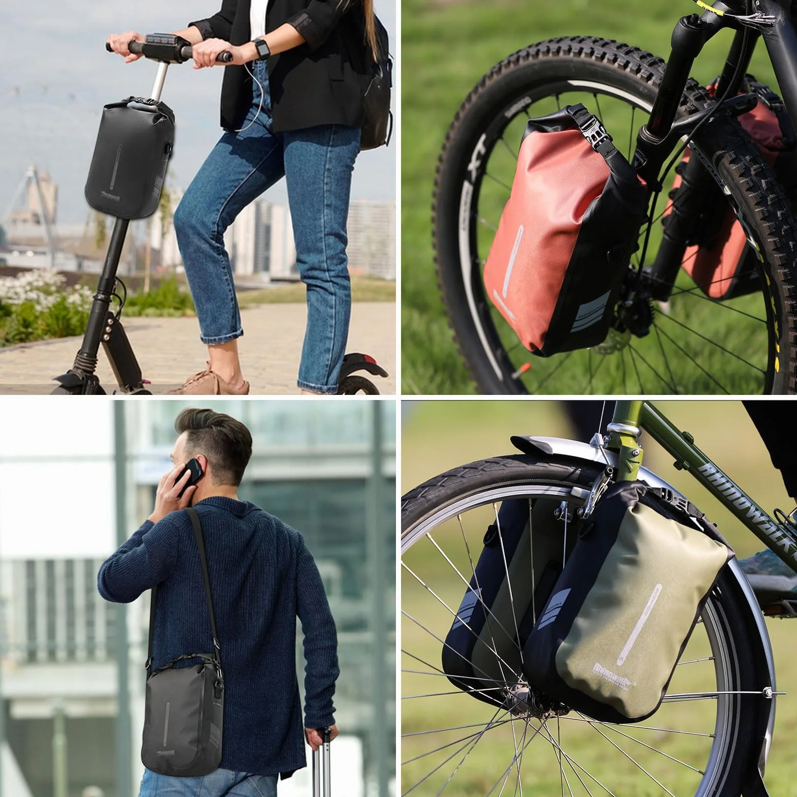BAIGIO Torba na przedni widelec rowerowy 4 l z adapterem Quick Release Wodoodporna